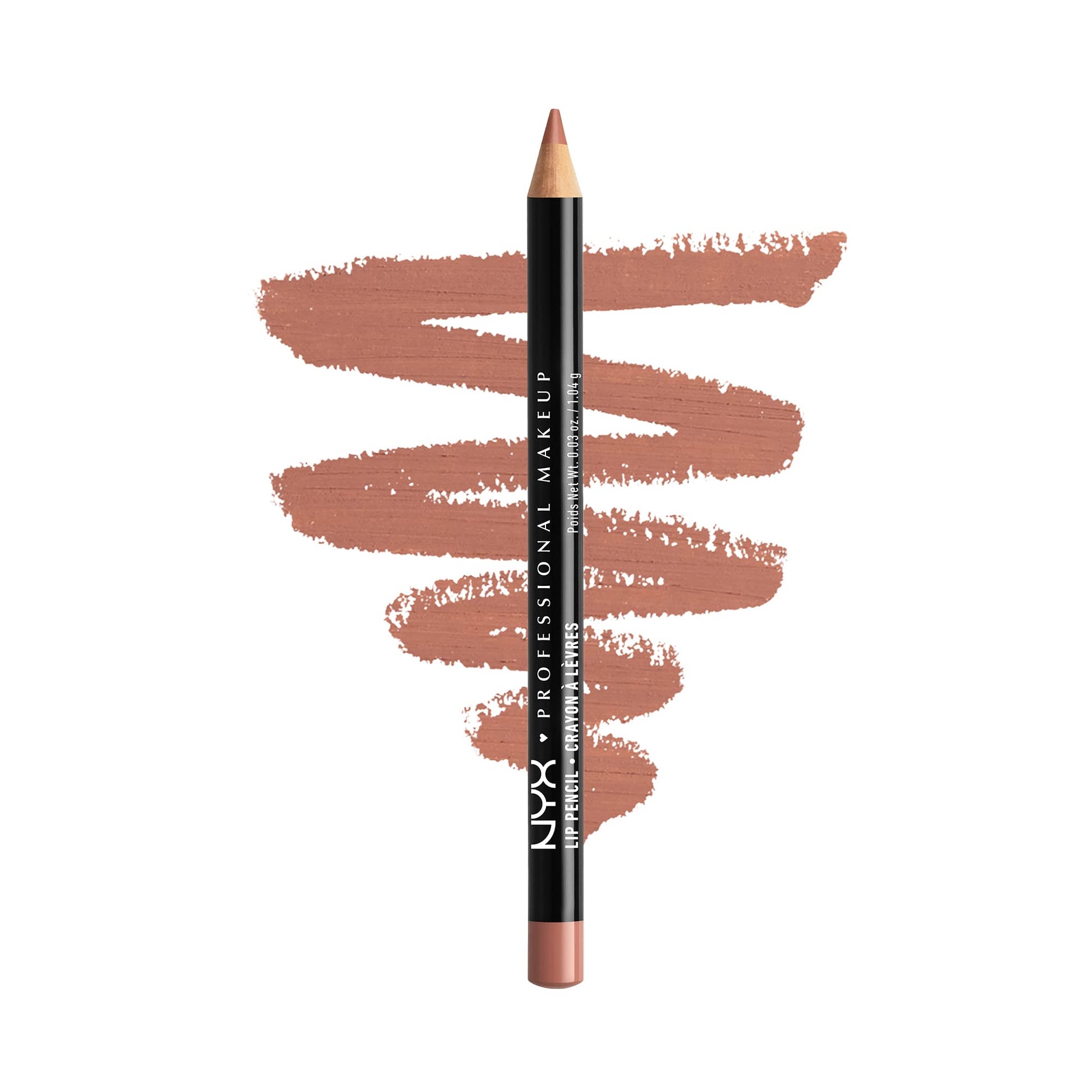 NYX PROFESSIONAL MAKEUP The Brow Glue Instant Brow Styler + Lápiz labial fino, Peekaboo Neutral, 0.03 onzas