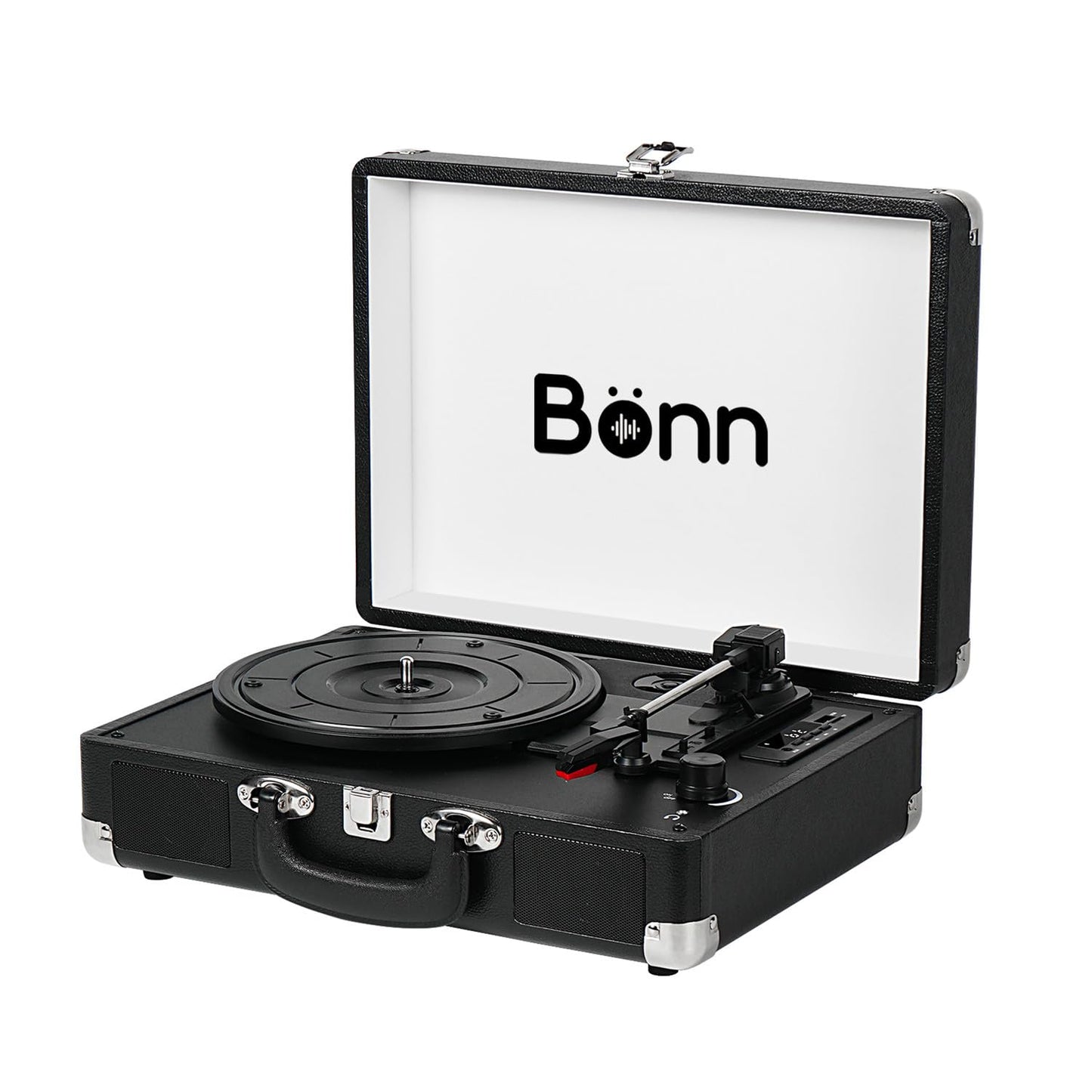Bonn Maleta Tocadiscos Bluetooth Negro