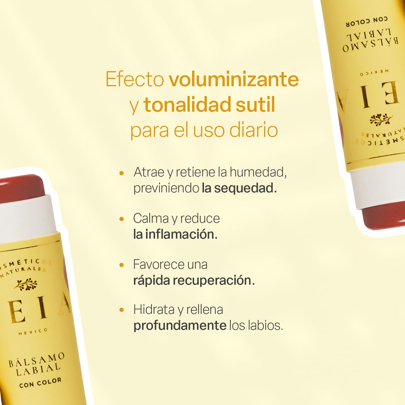 Bálsamo Labial TEIA Cosméticos Rosa Ingredientes Naturales