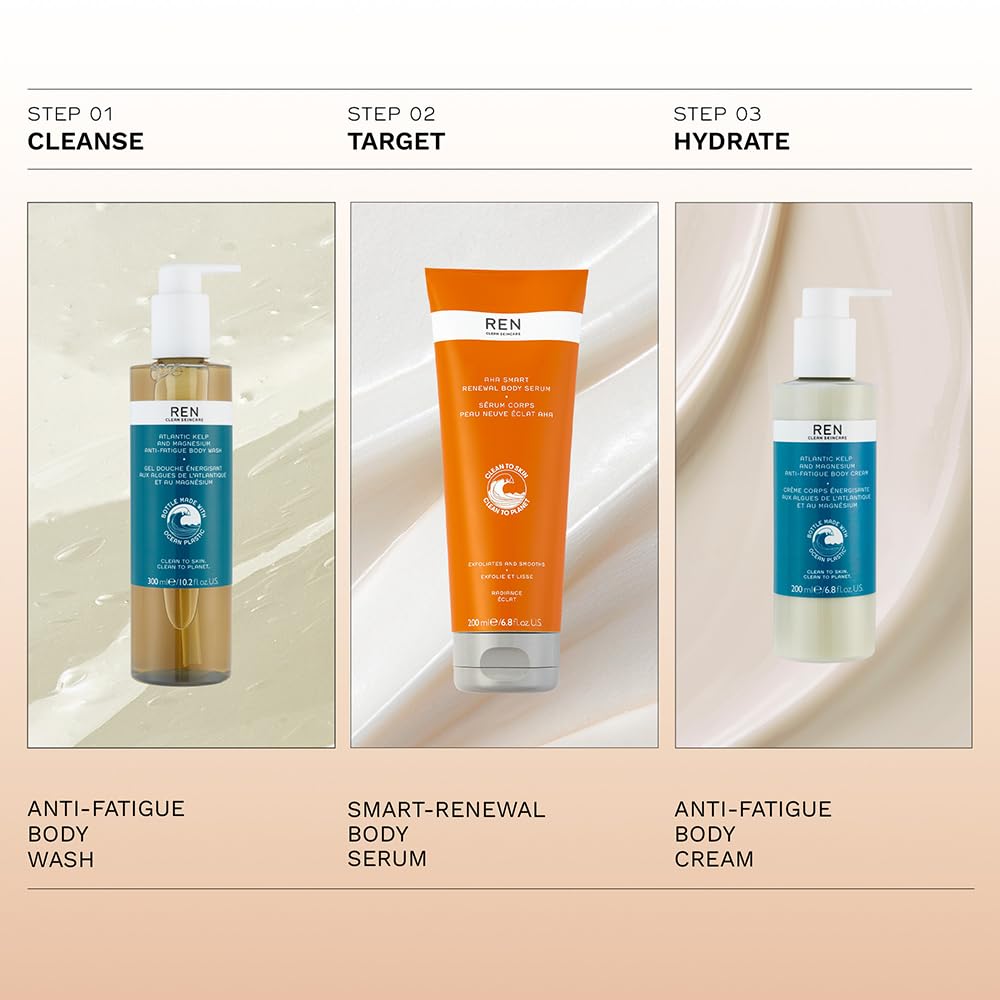 REN AHA Smart Renewal Body Serum, 200 ml