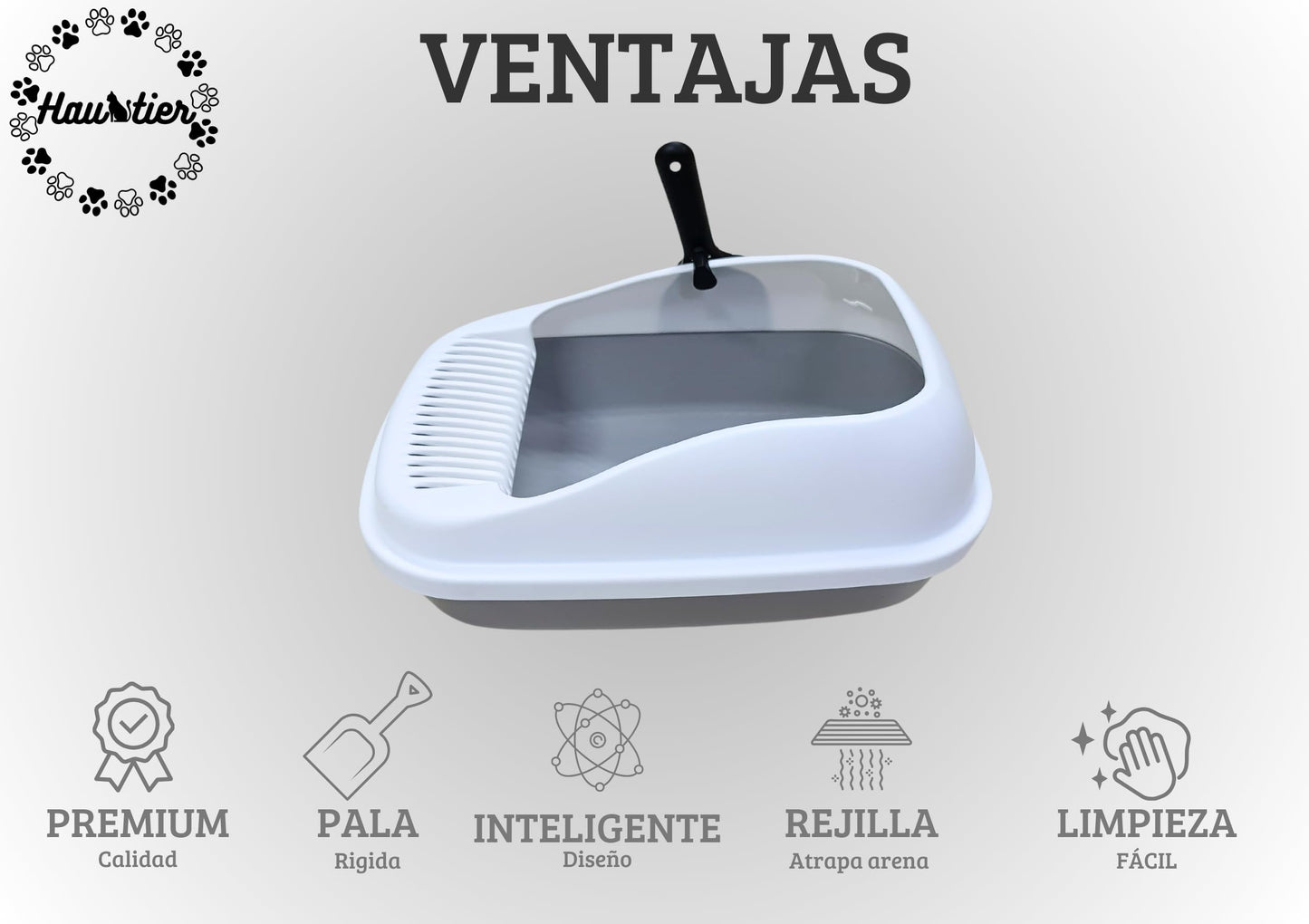 HAU TIER Arenero Abierto Basico Varios Colores Hautier (Gris)