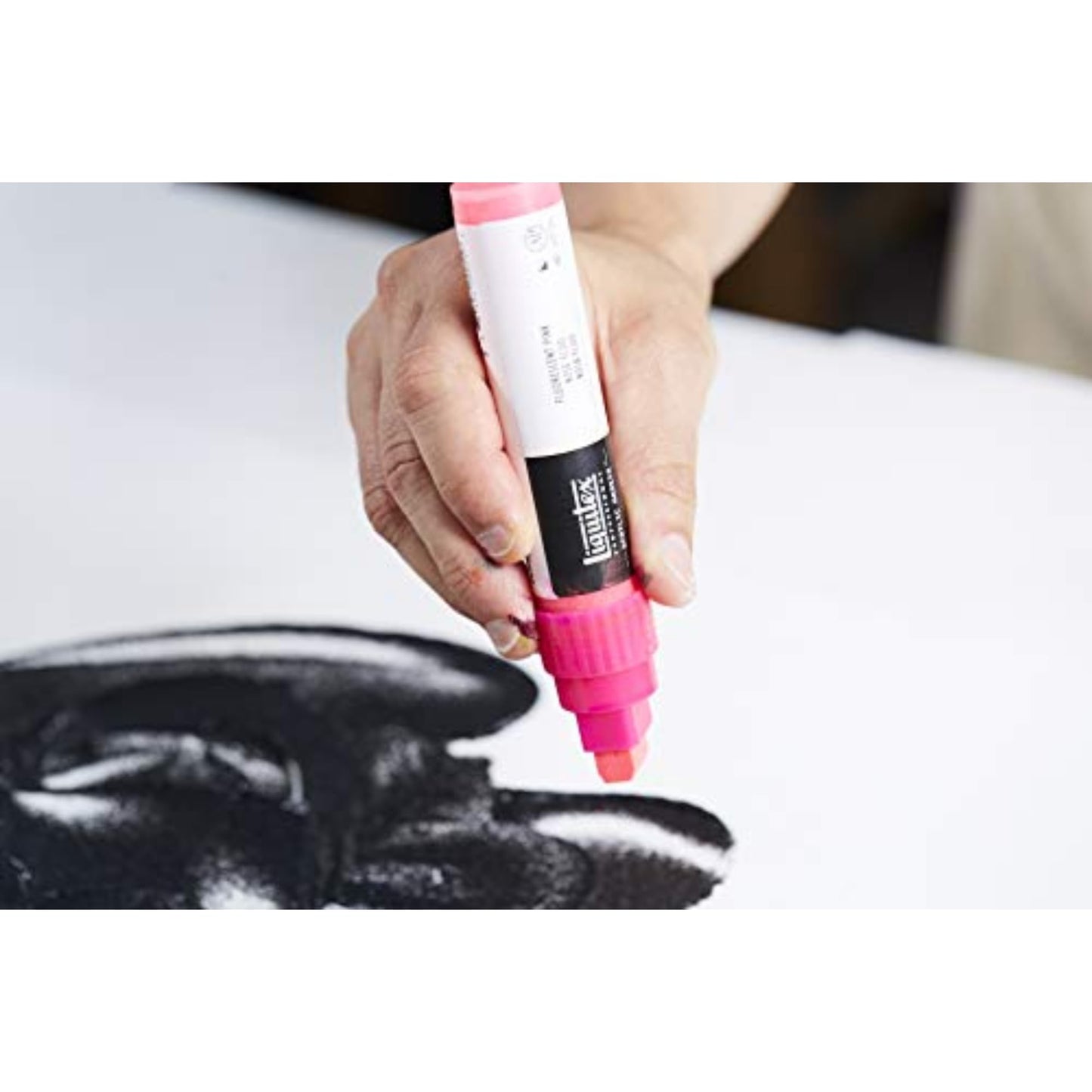 Liquitex Professional Wide Marcador Acrílico, Blanco (Titanium White - 432), 15mm, 1 Unidad