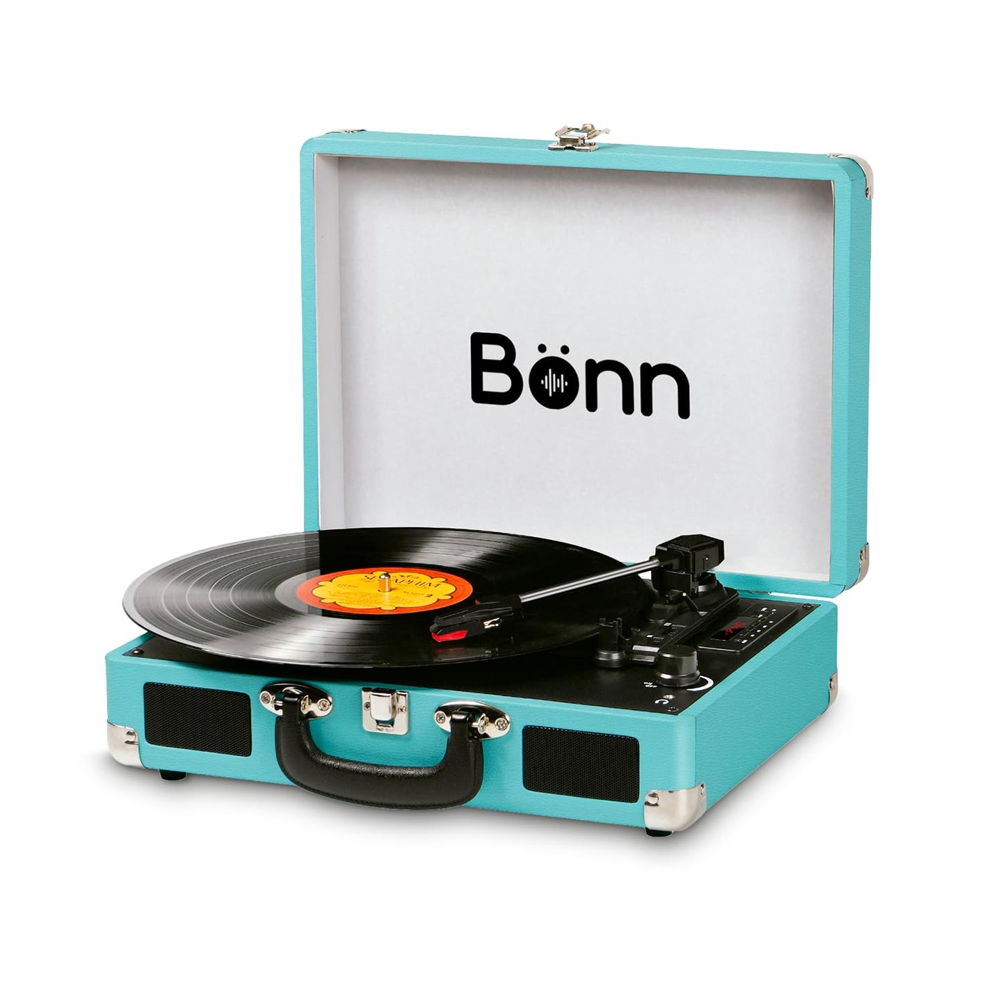 Bonn Maleta Tocadiscos Bluetooth (Azul)