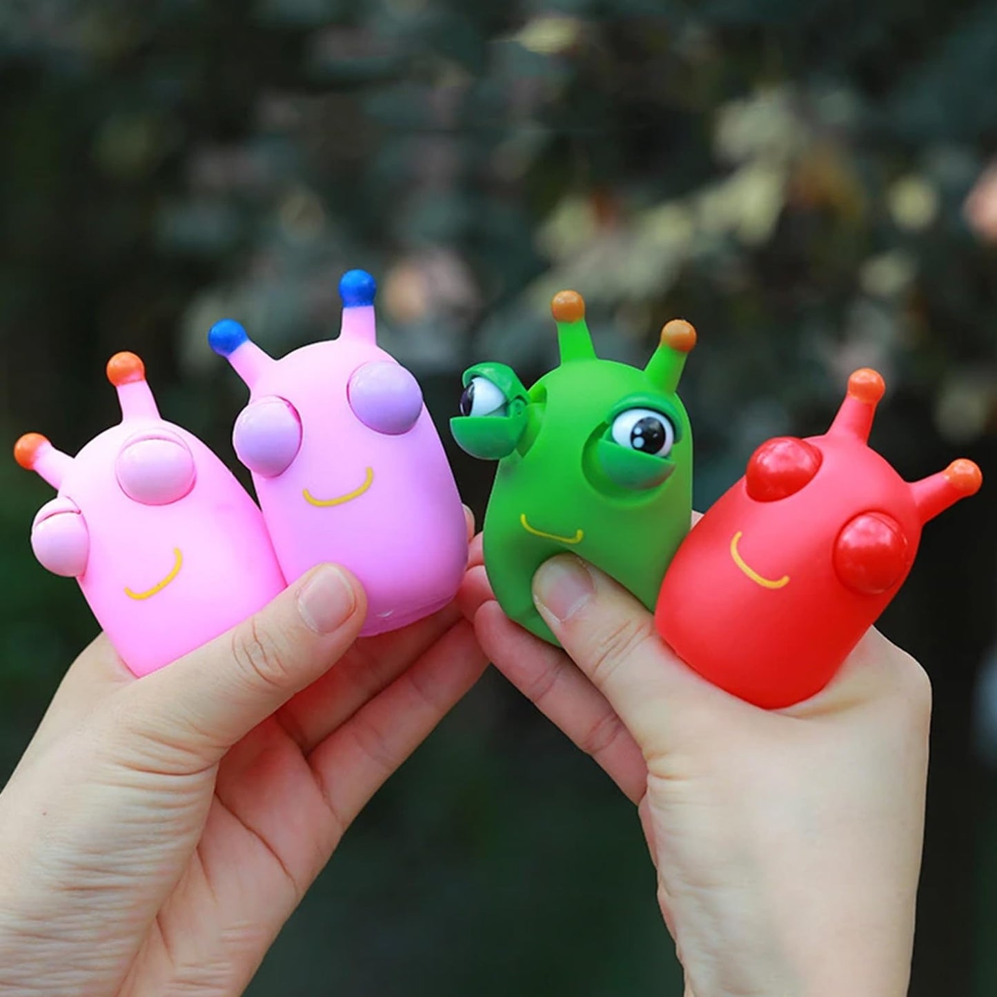 Paquete de 5 Juguetes Antiestrés UEBSDVA Varios Colores con Diseño de Panda e Insecto para Adultos