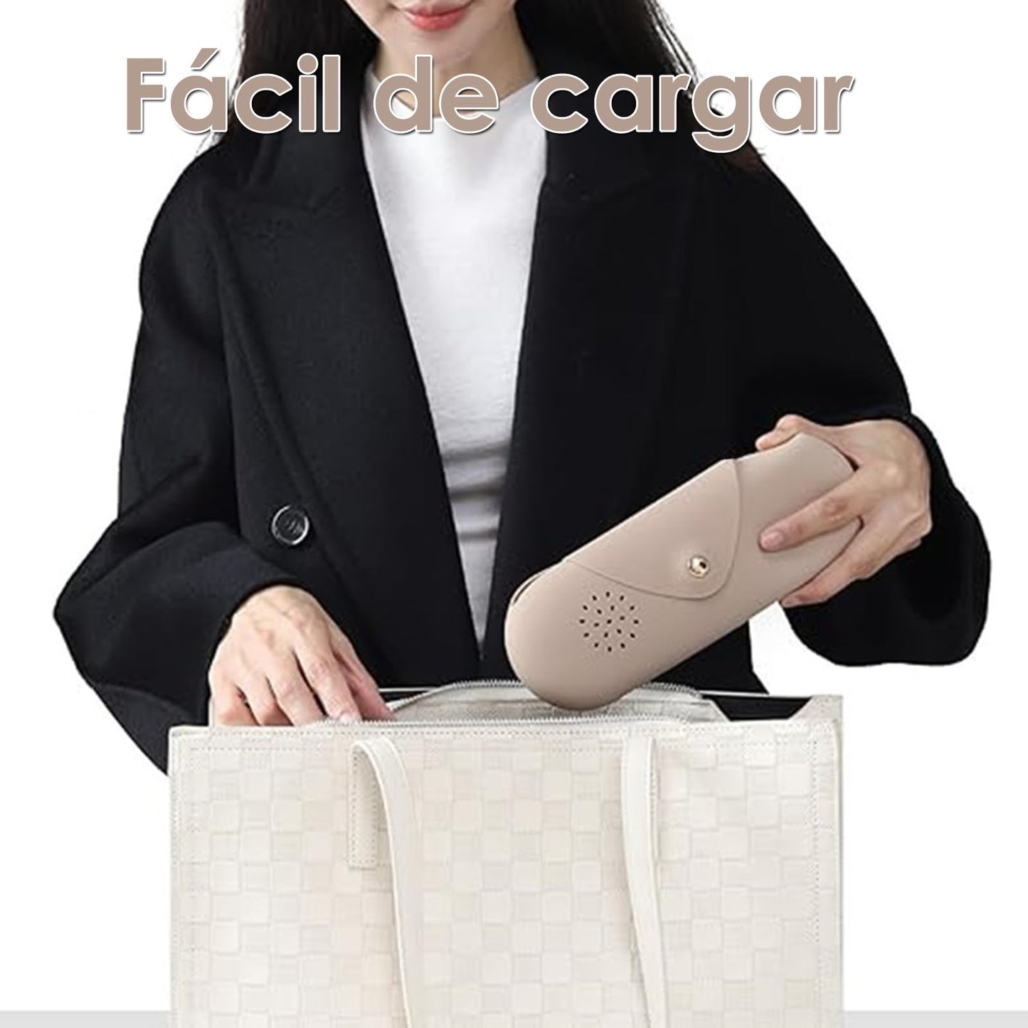 Funda para Brochas de Maquillaje,Bolsa de Maquillaje de Silicona, Caqui