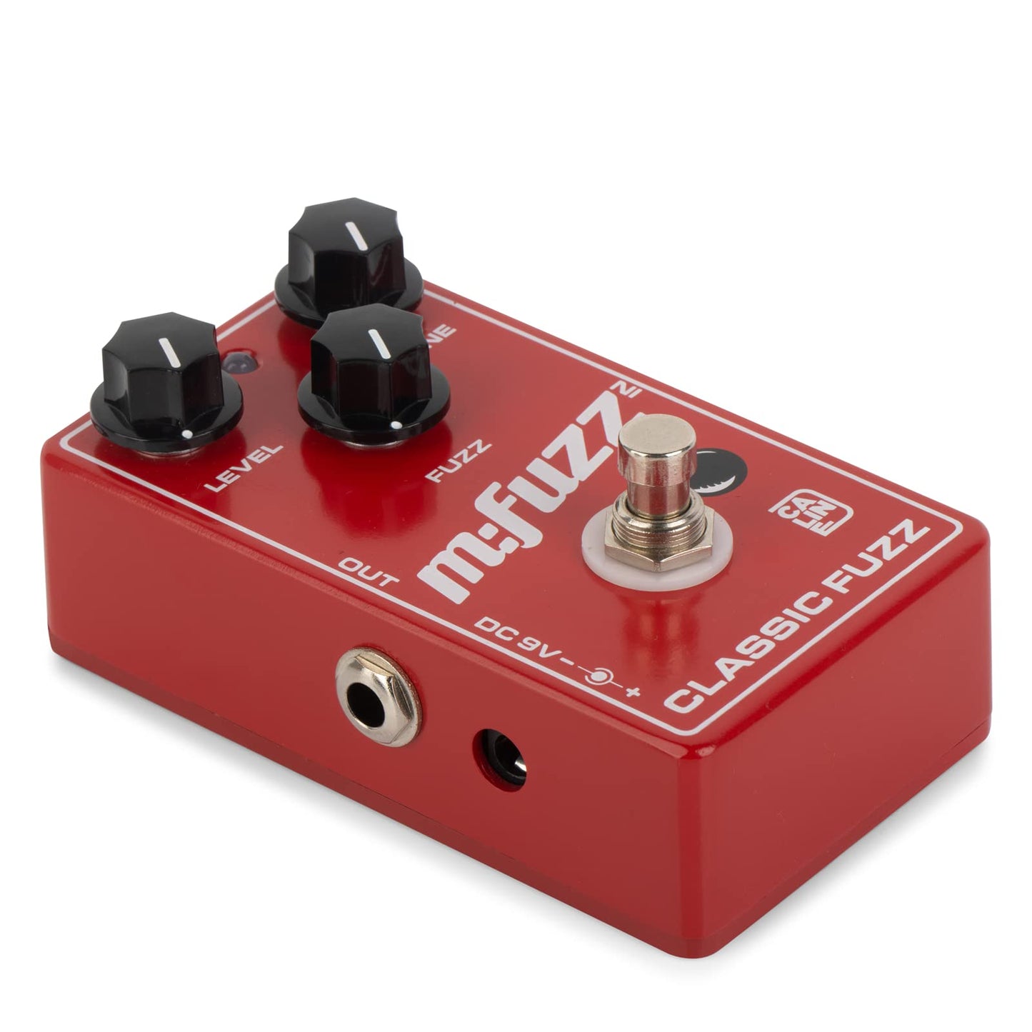 Caline CP-504 - Pedal de efecto de guitarra Fuzz True Bypass carcasa de aleación de aluminio, pedal M-FUZZ, color rojo