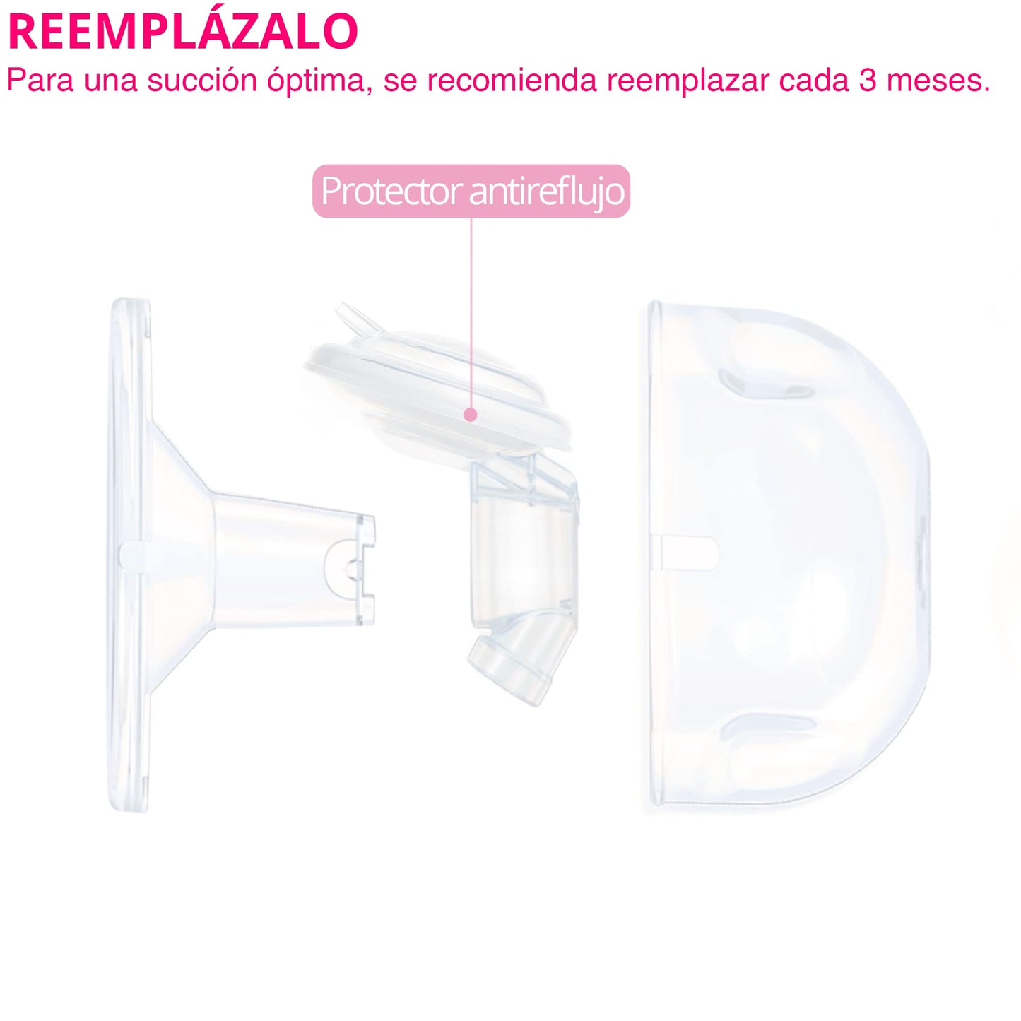 Protector Antireflujo Spectra Transparente para Copa Manos Libres
