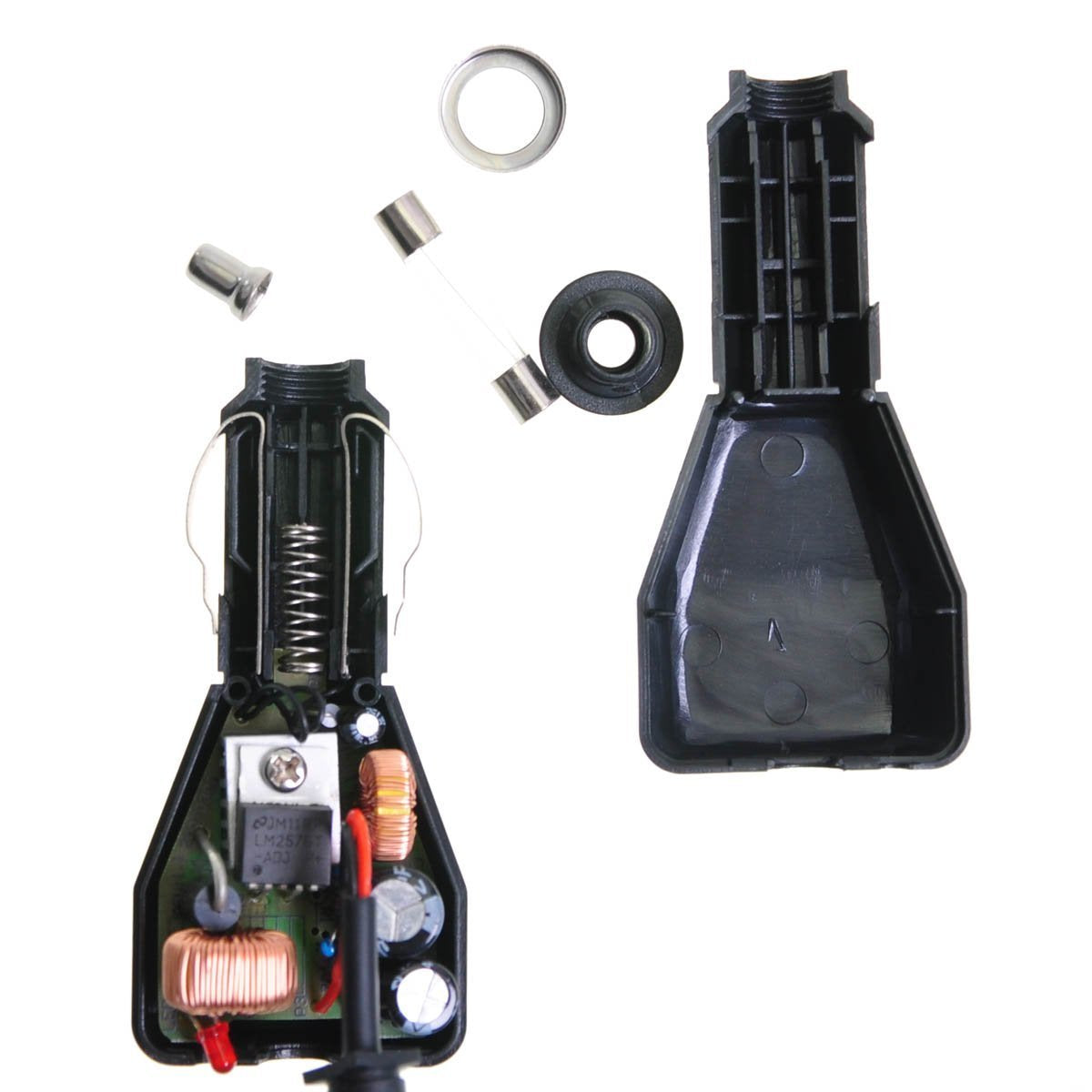 Adaptador de batería TENQ para Coche en Negro para Radio de Dos Vías Baofeng Uv-5r Uv-5re Uv-5rb