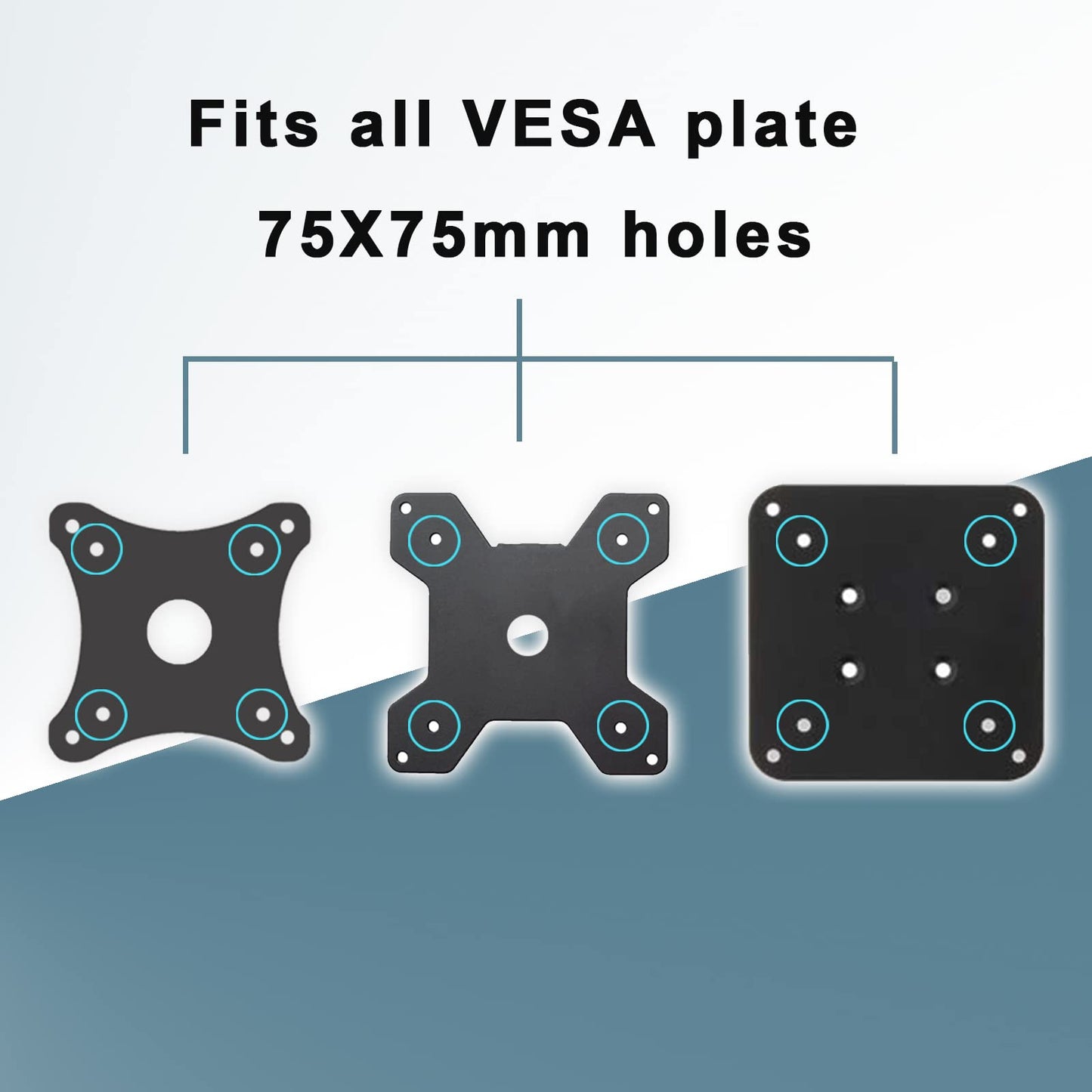 Adaptador Universal para Montaje VESA en Monitores No VESA de 13 a 27 Pulgadas