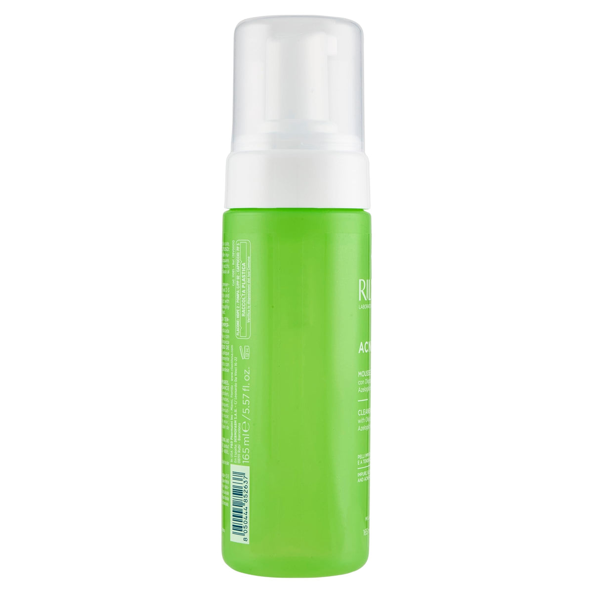 Rilastil Acnestil Mousse Limpiador 165 Ml Espuma facial limpiadora con acción queratolítica, sebonormalizante, calmante y matificante, reduce y previene las imperfecciones