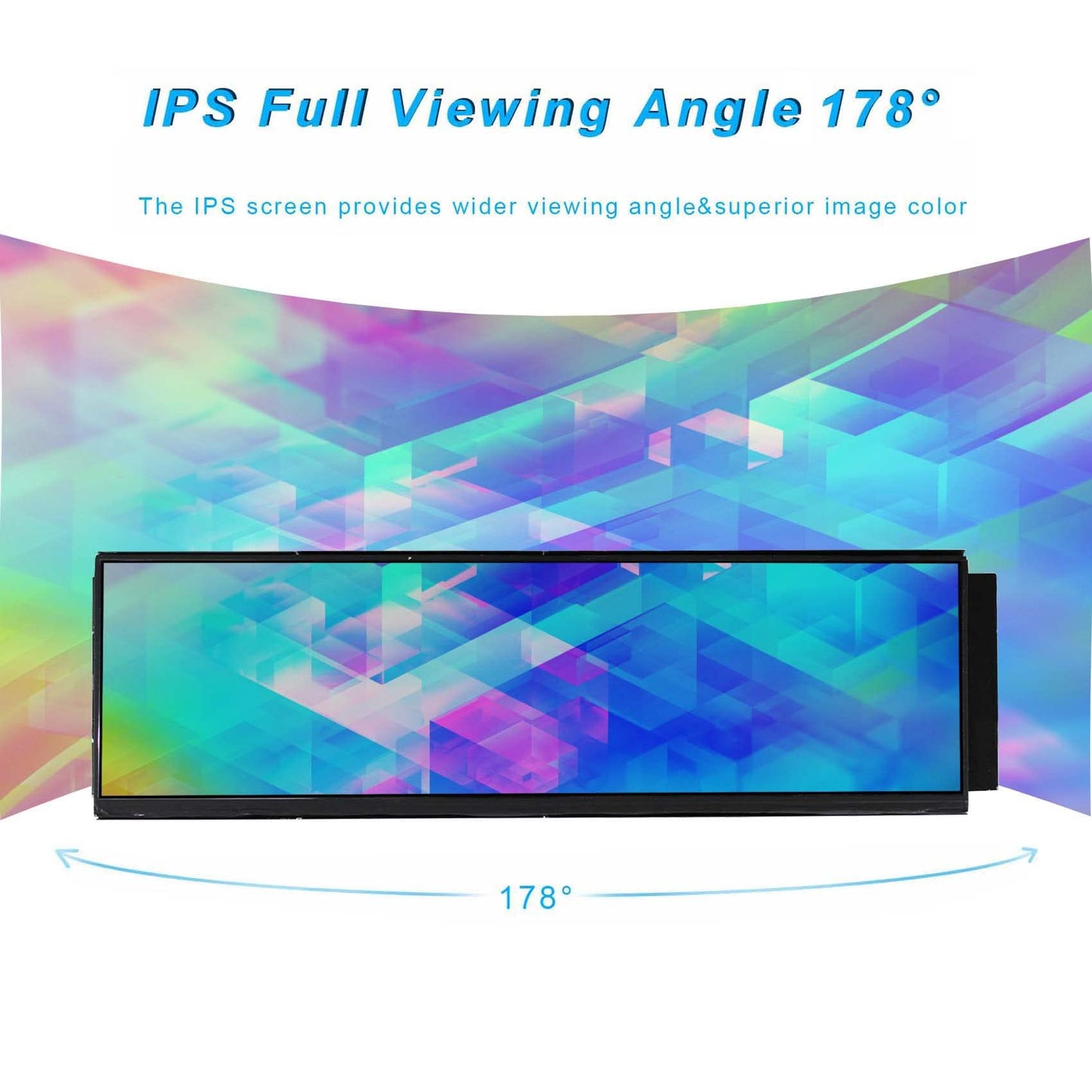Monitor LCD IPS VSDISPLAY 12,6 Pulgadas 1920x515 para Caja de PC DIY Y60