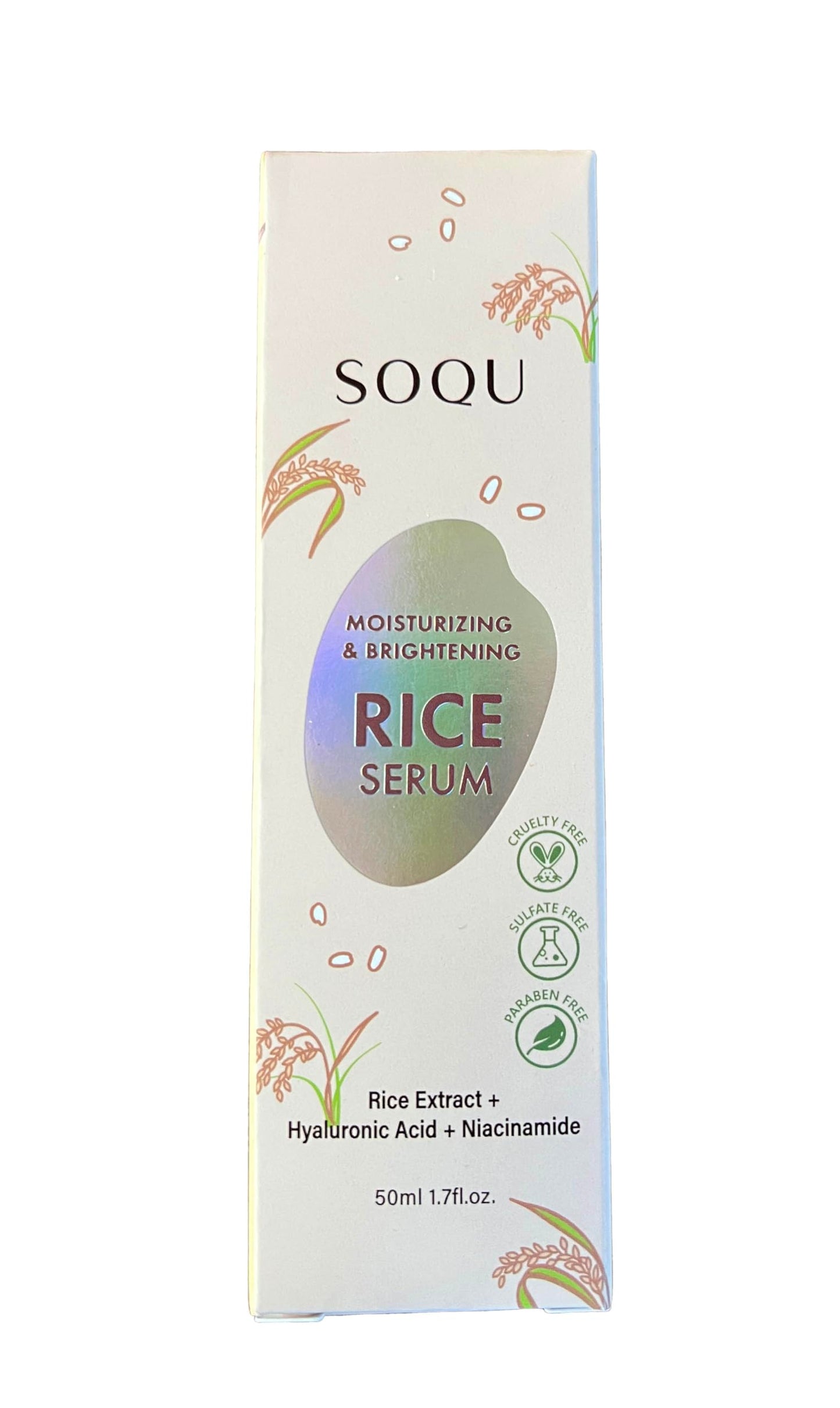 Suero de arroz hidratante e iluminador, 1,7 fl oz (paquete de 1)