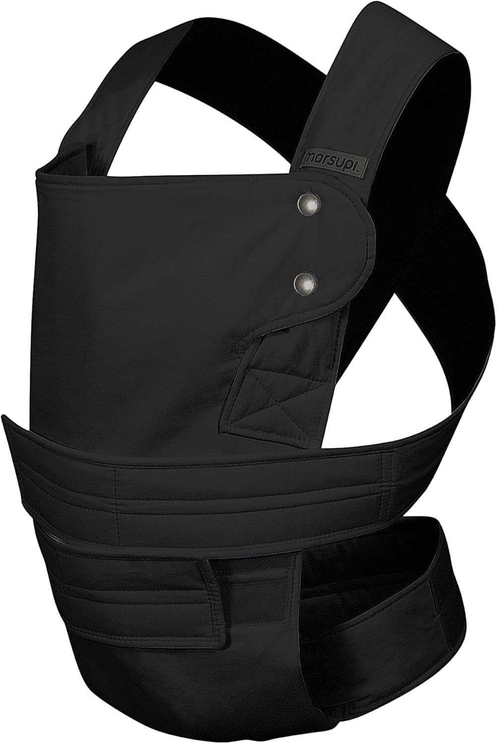 Portabebés Marsupi Negro Algodón Orgánico Ajustable Talla XL