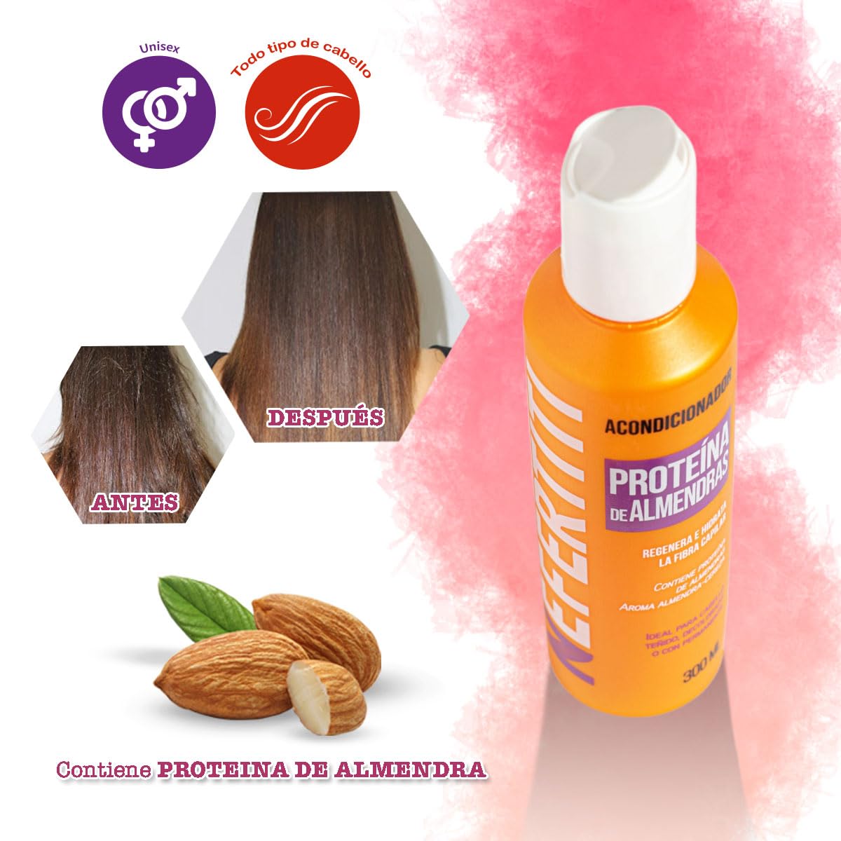 Acondicionador Nefertiti Almendra con Proteína