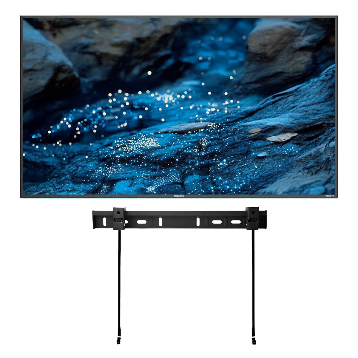 Hisense Television Smart TV de 50 Pulgadas Class 4K Ultra HD (2160P) HDR Roku Smart LED TV HDR, Wi-Fi de Doble Banda, Motion Rate120 + Soporte de Pared (Sin Bases) 50R6E5 (Reacondicionado)