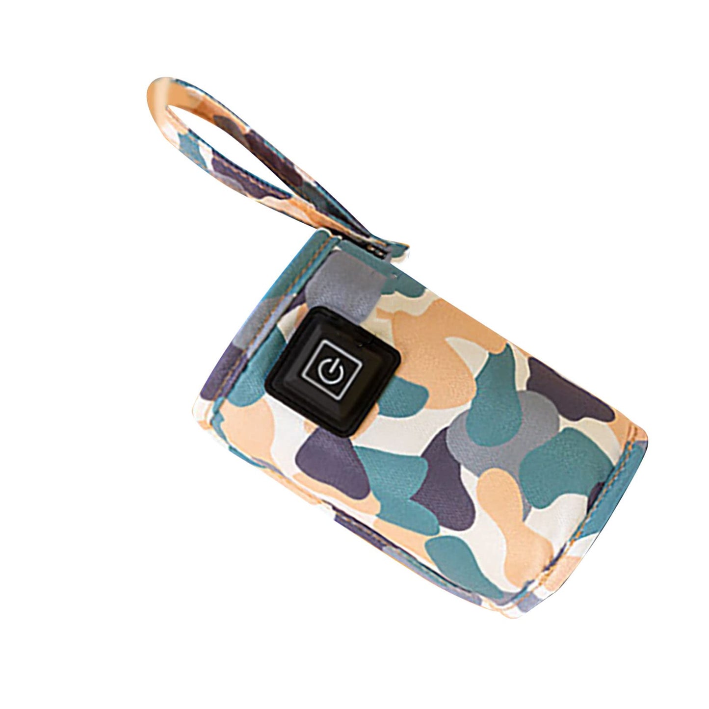 Bolsa térmica para biberones de bebé, con USB, tamaño ajustable, portátil, para exteriores, 5 V, 2 A (blanco)