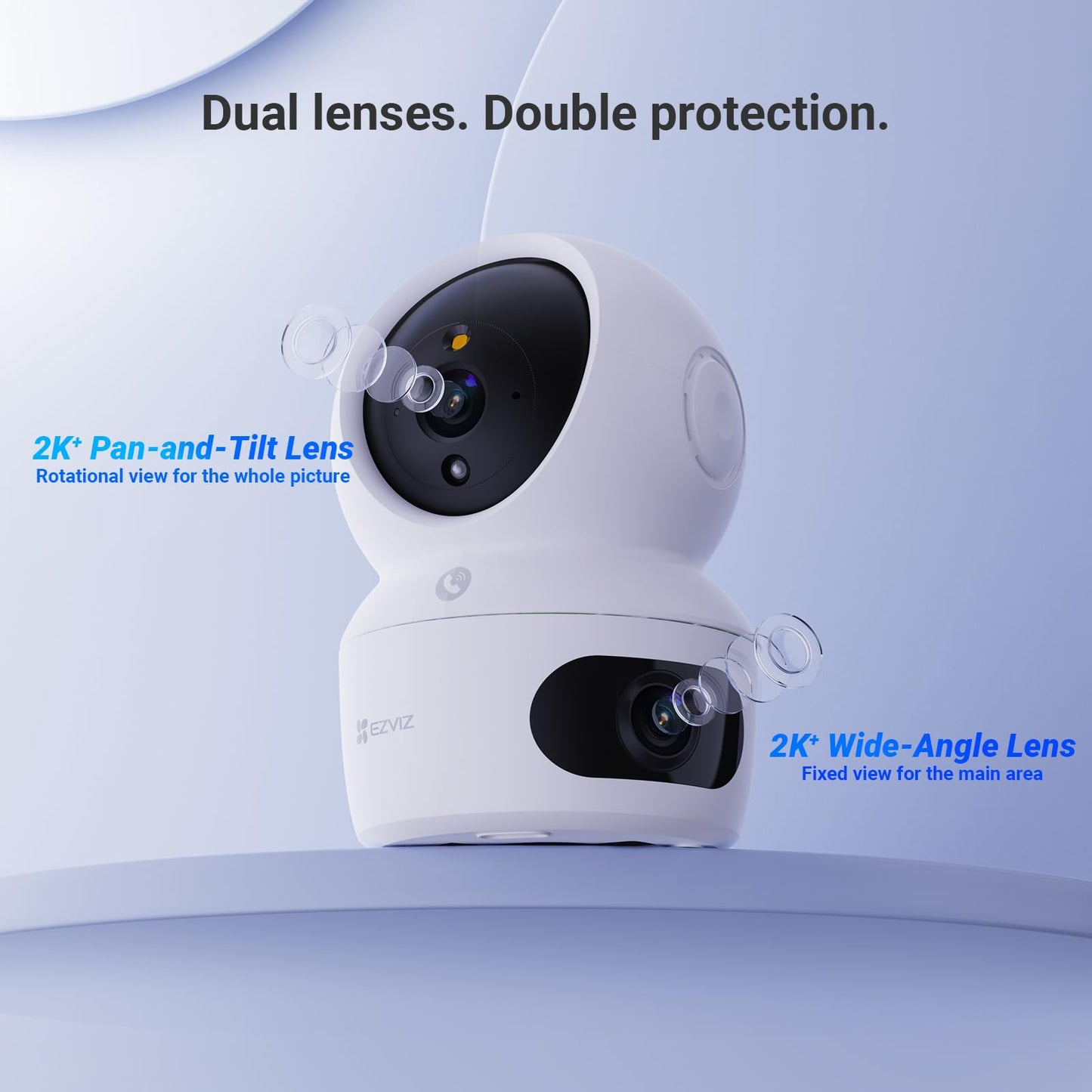 Cámara IP Domo EZVIZ H7C Dual 4MP Doble Lente Visión Nocturna WiFi Visión 360º Micro SD
