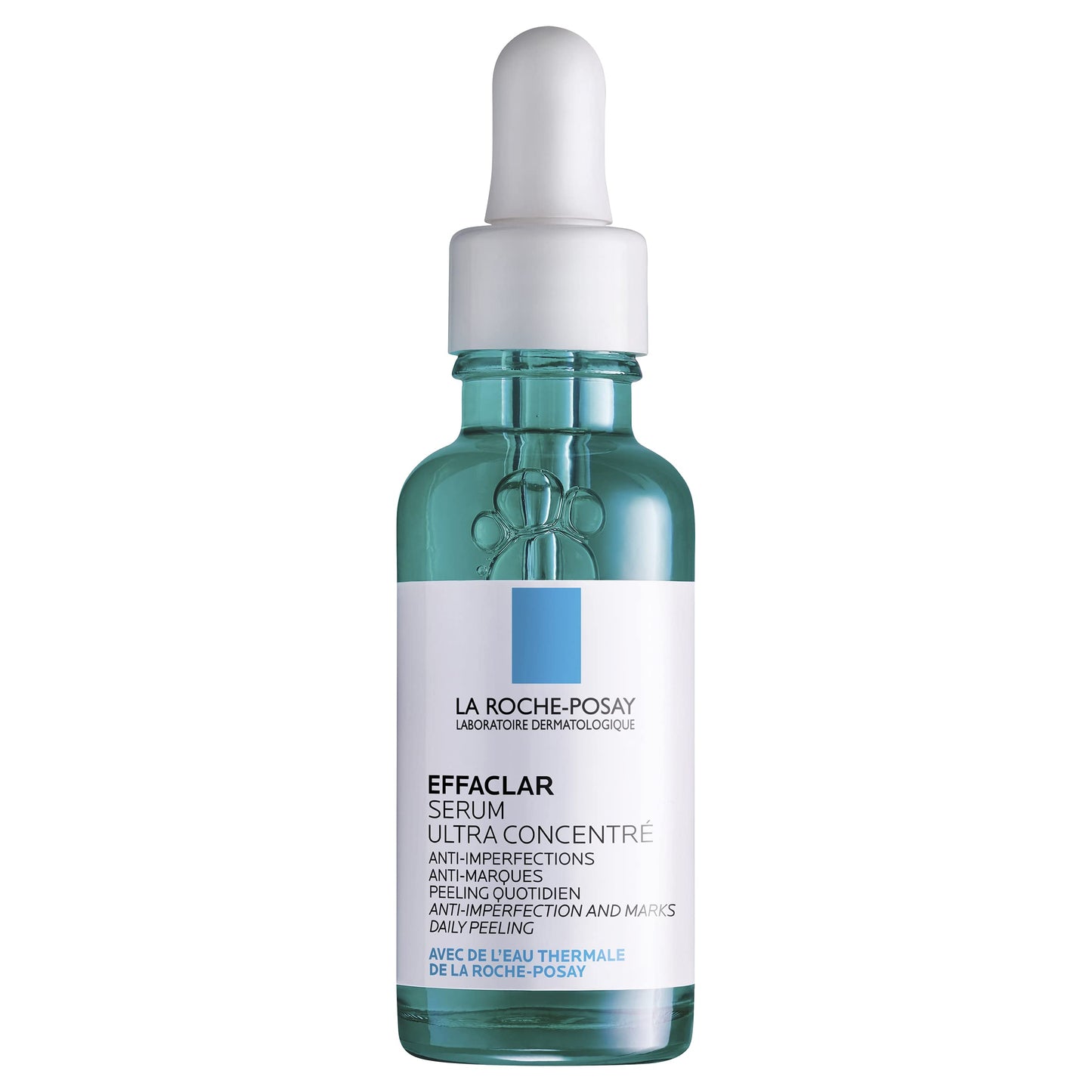 La Roche-Posay Effaclar serum anti imperfecciones + Humectante facial Toleriane Reparación Doble, 2.5 onzas líquidas Oz.
