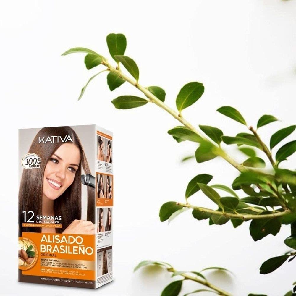 KATIVA Alisado Brasileño 225 ml | Plancha, Suaviza y Brinda Brillo