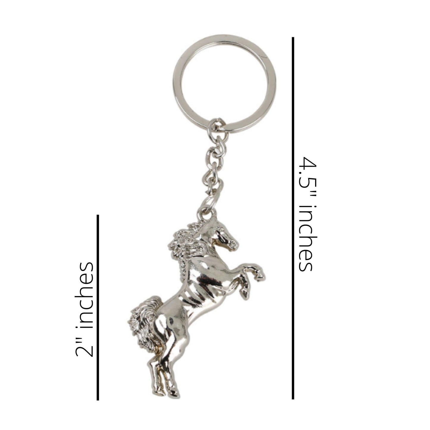 Lashicorn - Llavero de bronco plateado con forma de buceo, 4 pulgadas de largo, paquete de 10