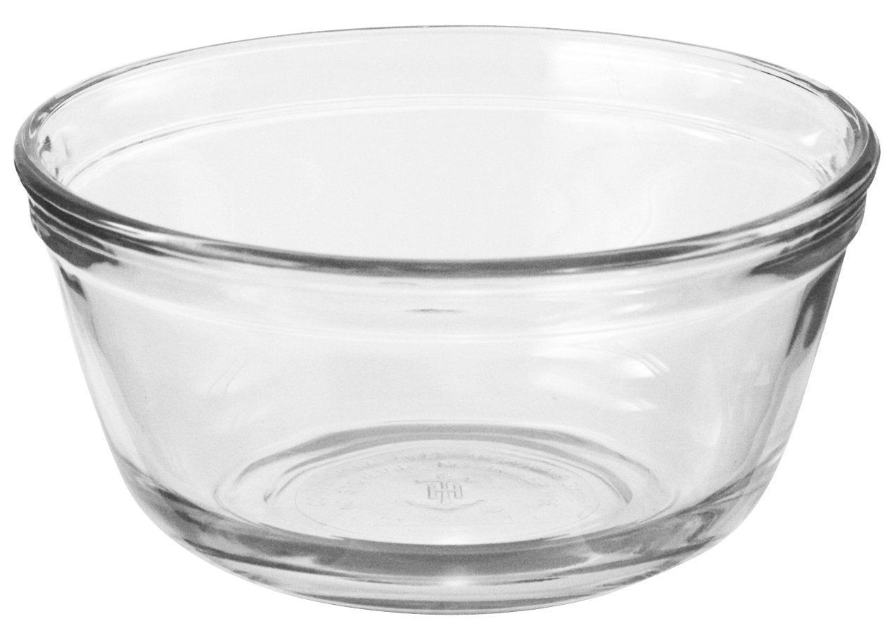 Tazón de Vidrio Anchor Hocking Transparente Juego de 2 de 4 Cuartos de Galón