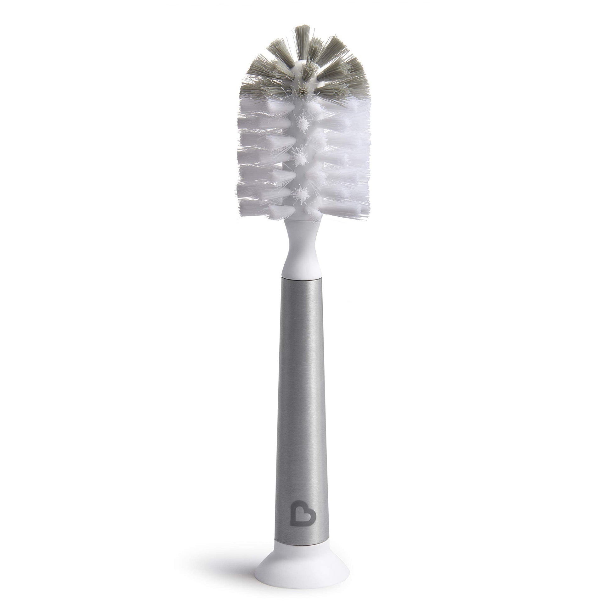 Cepillo para Polvo Munchkin Shine Acero Inoxidable con Cabezal de Recambio