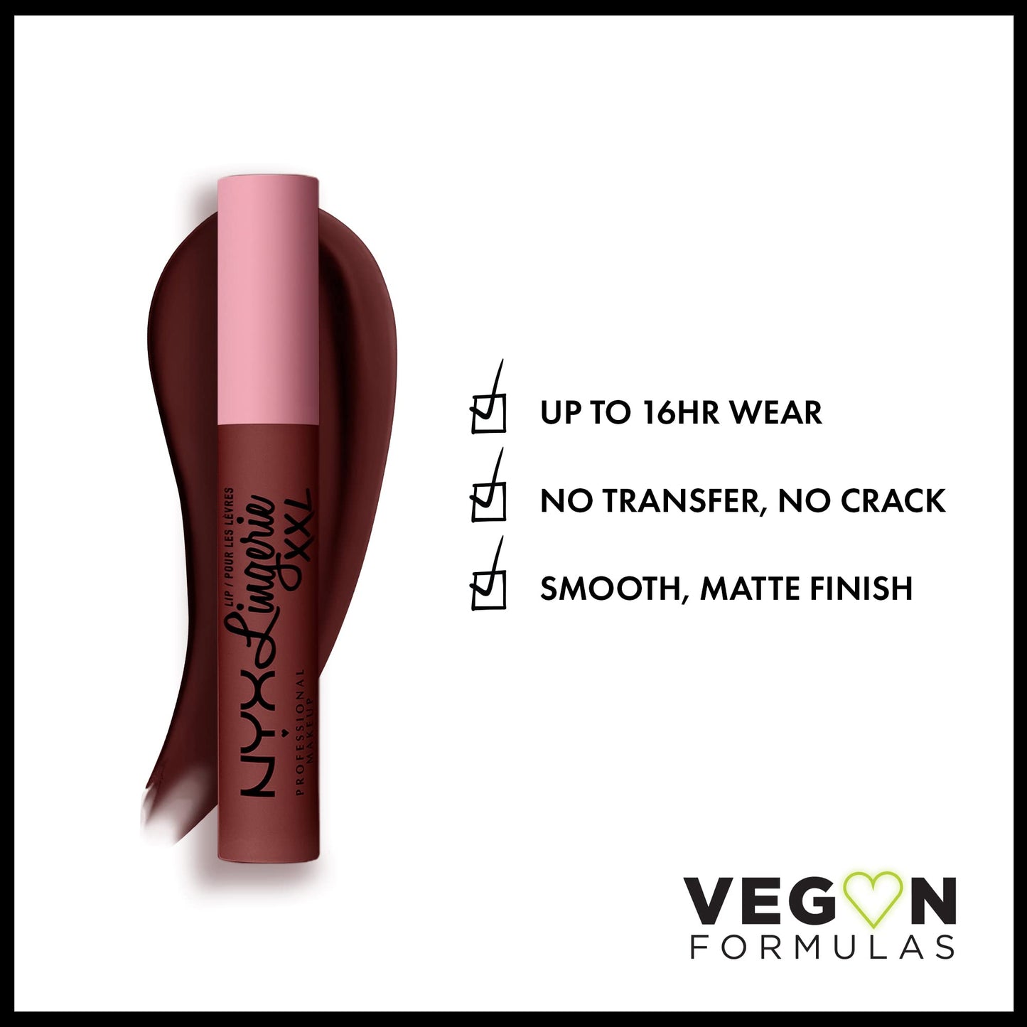 NYX Professional Makeup, Lip Lingerie XXL, Labial Liquido Mate, Tono Deep Mesh