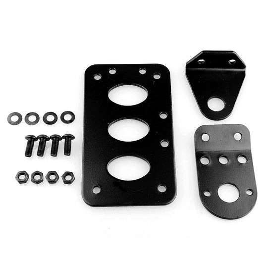 Soporte de Placa de Matrícula Tbest Hayabusa Negro Montaje Lateral para Motocicleta