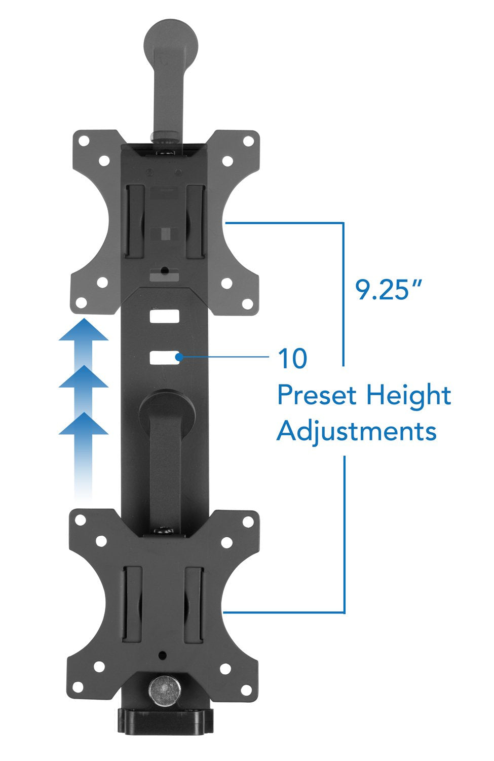 Accesorio para Colgar Monitor Mount-it! Negro con Soporte VESA Ajustable en Altura para Pantallas de 17" a 32"