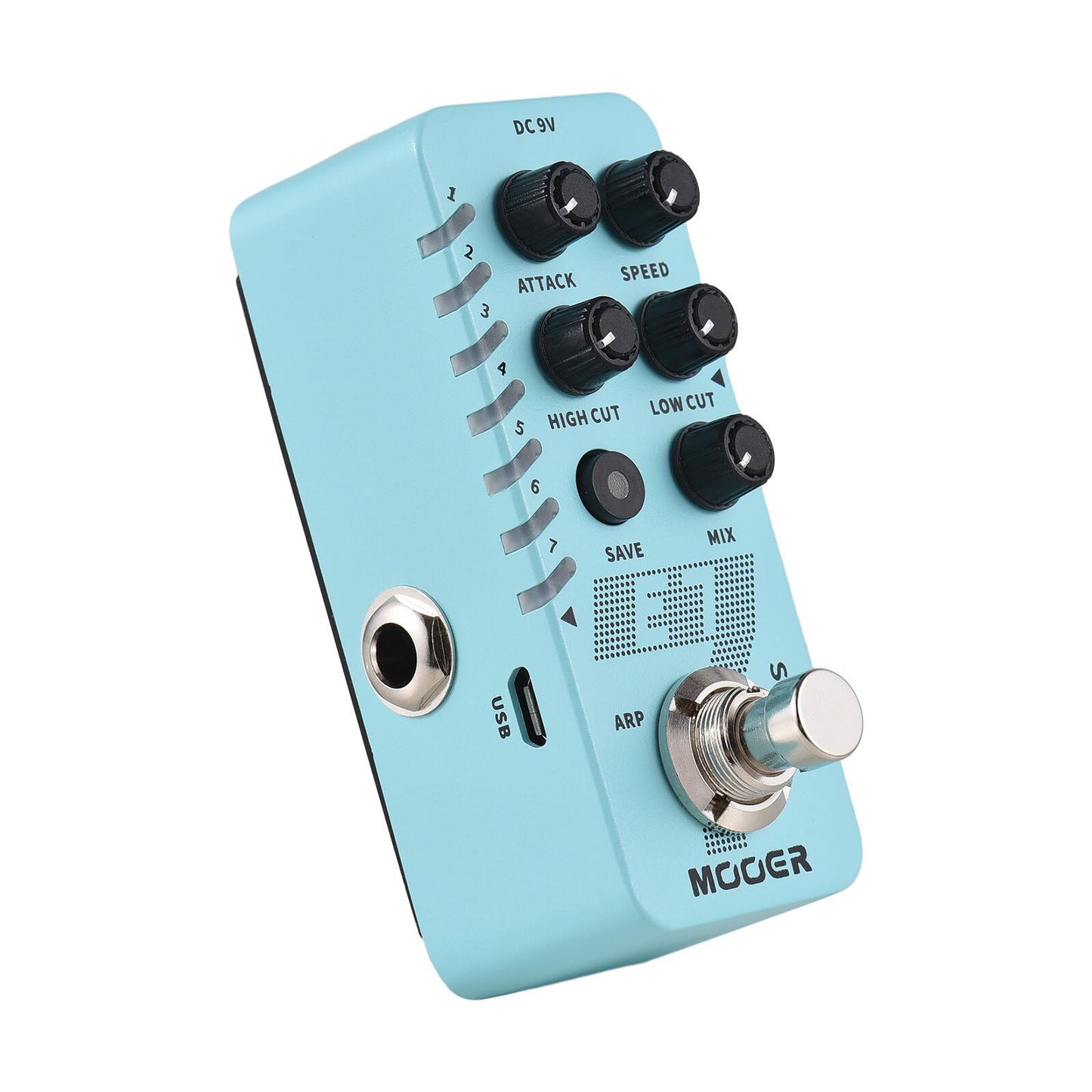 lifcasual Pedal Sintetizador de Guitarra Pedal de Efectos de Guitarra eléctrica 7 Modos de Sonido Synth True Bypass Carcasa metálica DC 9V Interfaz de Entrada/Salida de 6,35 mm ni Efecto Sintetizador