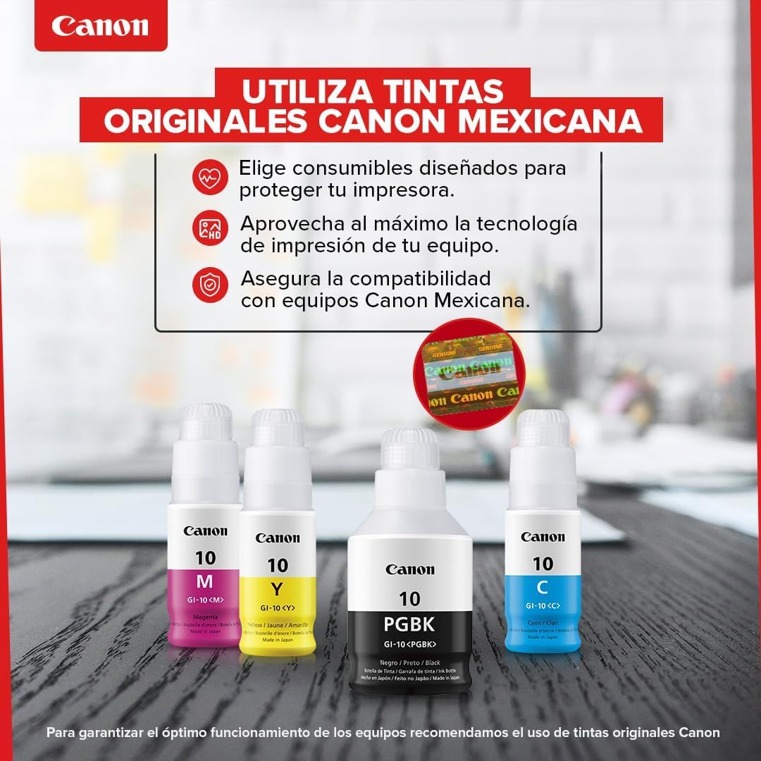 Canon Tinta GI-10 C Botella De Tinta Cian con 70ml para G5010/G6010/G7010