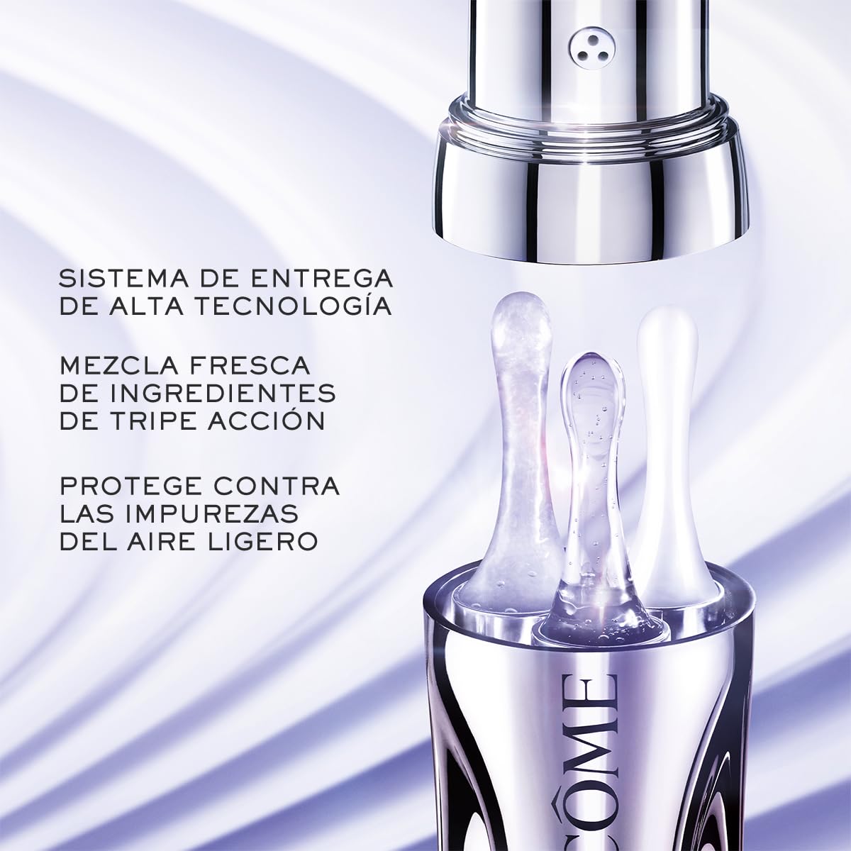 Lancôme Rénergie Triple Serum, Serum Triple Acción Anti Signos De La Edad y Manchas Oscuras con Vitamina C y Ácido Hialurónico 50 ml