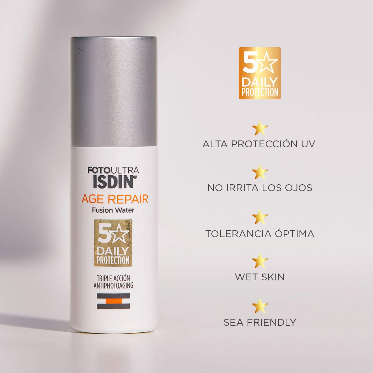 ISDIN FotoUltra Age Repair Fusion Water SPF 50 | Protector solar 50ml