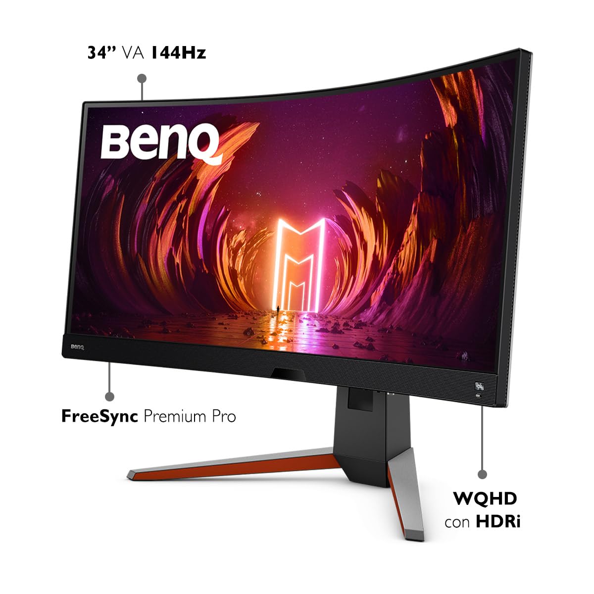 BenQ EX3410R MOBIUZ 34" 1ms 144Hz Monitor Curvo Ultra Ancho para Juegos