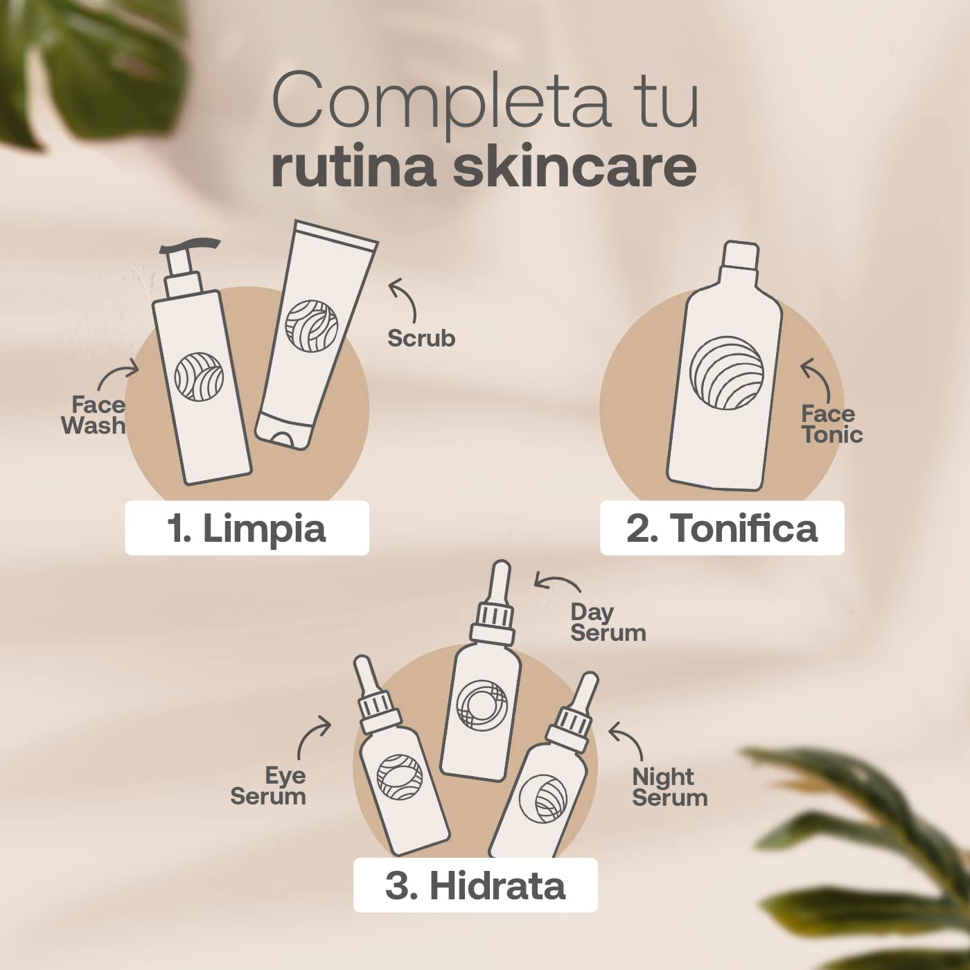 Kit de Sérum de Día y Noche para Rostro de 60 ml C/U con 96% de Ingredientes Naturales. Adicionado con Vitamina C y Ácido Hialurónico. Skincare Antiarrugas. Kit Serum B Life.