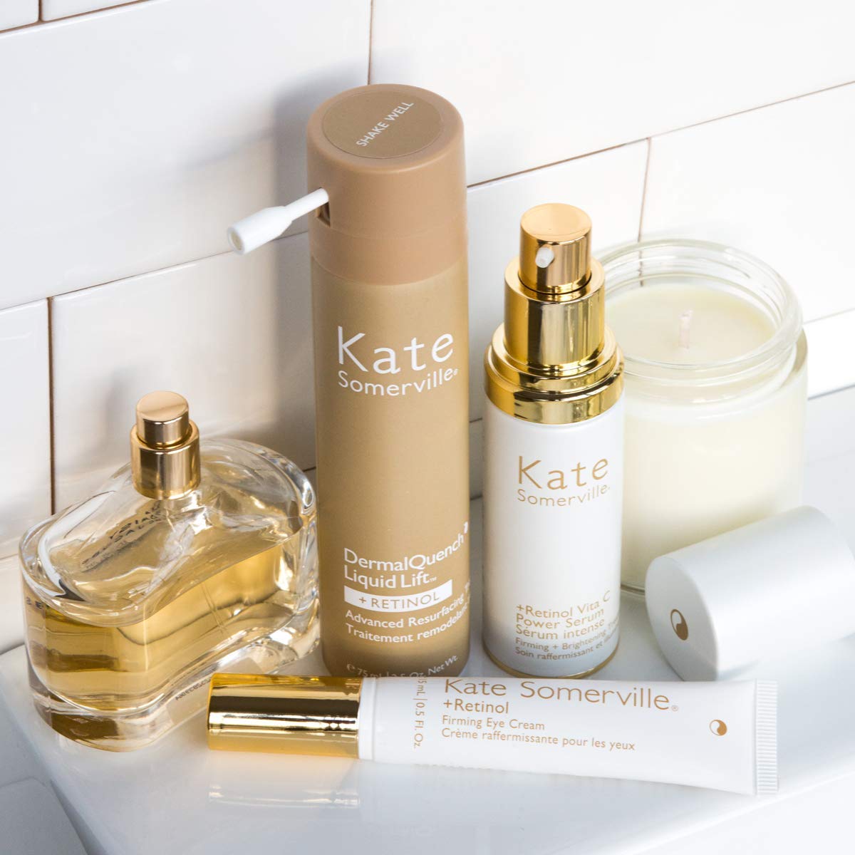 Kate Somerville Retinol Vita C Power Serum - Tratamiento reafirmante de la piel antienvejecimiento clínicamente probado para iluminar y suavizar líneas y arrugas, 1 fl oz