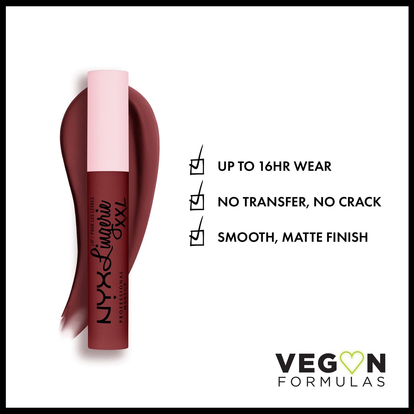 NYX Professional Makeup, Lip Lingerie XXL, Labial Liquido Mate, Tono Strip n Tease