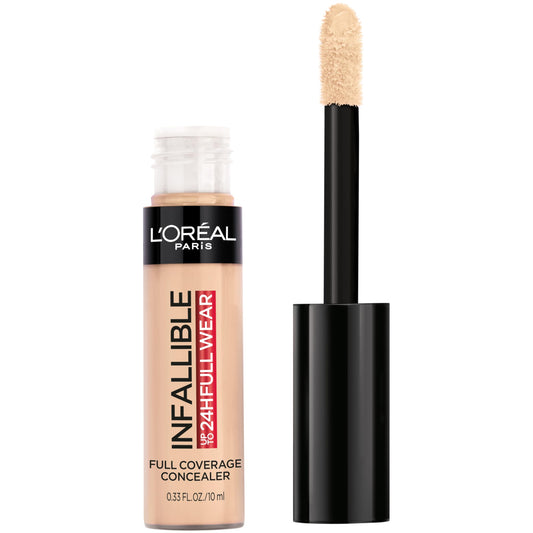 L'oreal Paris Cosmetics Infallible Corrector de uso completo, impermeable, cobertura completa, vainilla, 0.33 onzas líquidas, Bisqué Beige, 0.33 Fluid Ounce