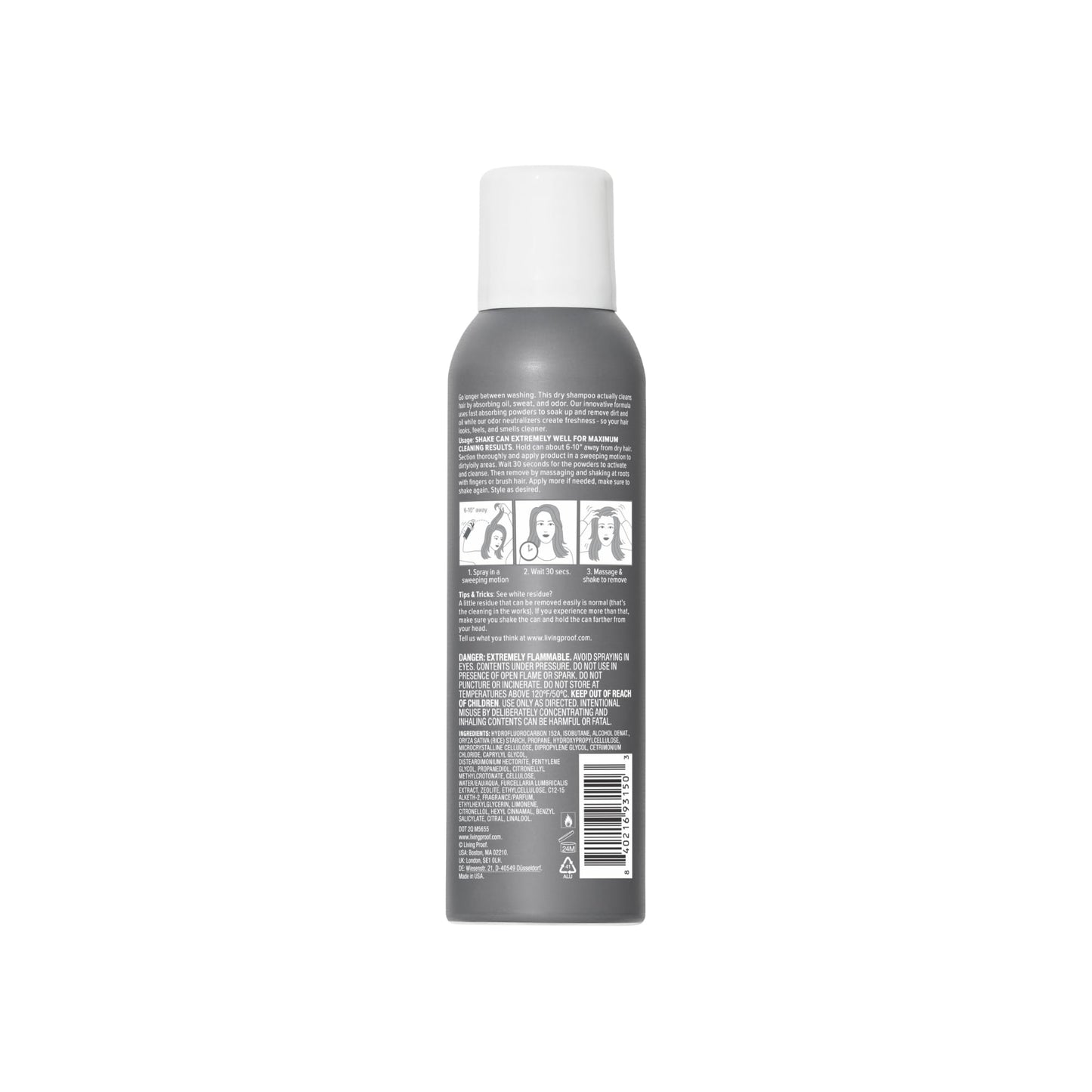 Living Proof Perfect Hair Day (PhD) Dry Shampoo for Unisex Dry Shampoo 4 oz