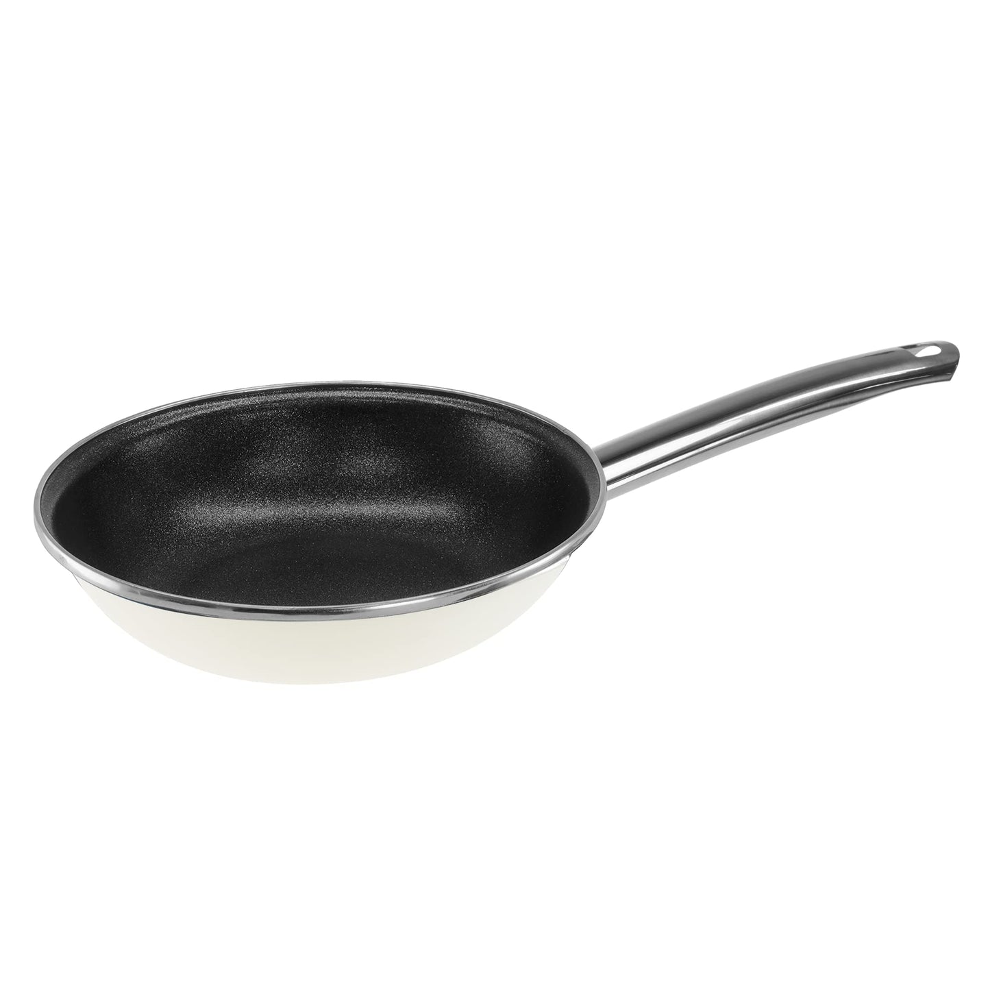 Sartén Vita Blanco de Acero Vitrificado con Antiadherente 24 cm