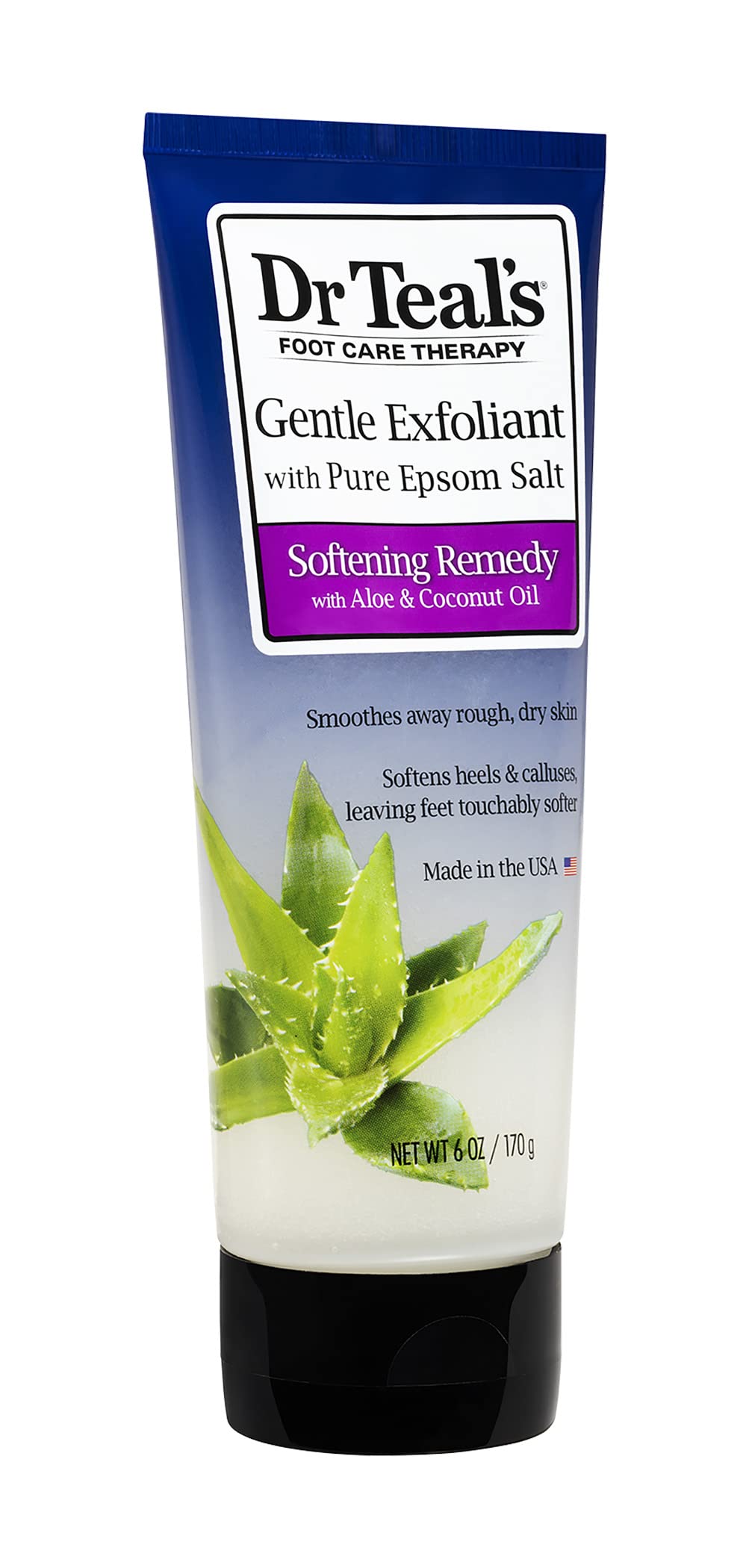 Dr Teal's Gentle Exfoliant With Pure Epson Salt by Dr Teal's Gentle Exfoliant with Pure Epsom Salt Softening Remedy with Aloe & Coconut Oil (Unisex) 177 ml
