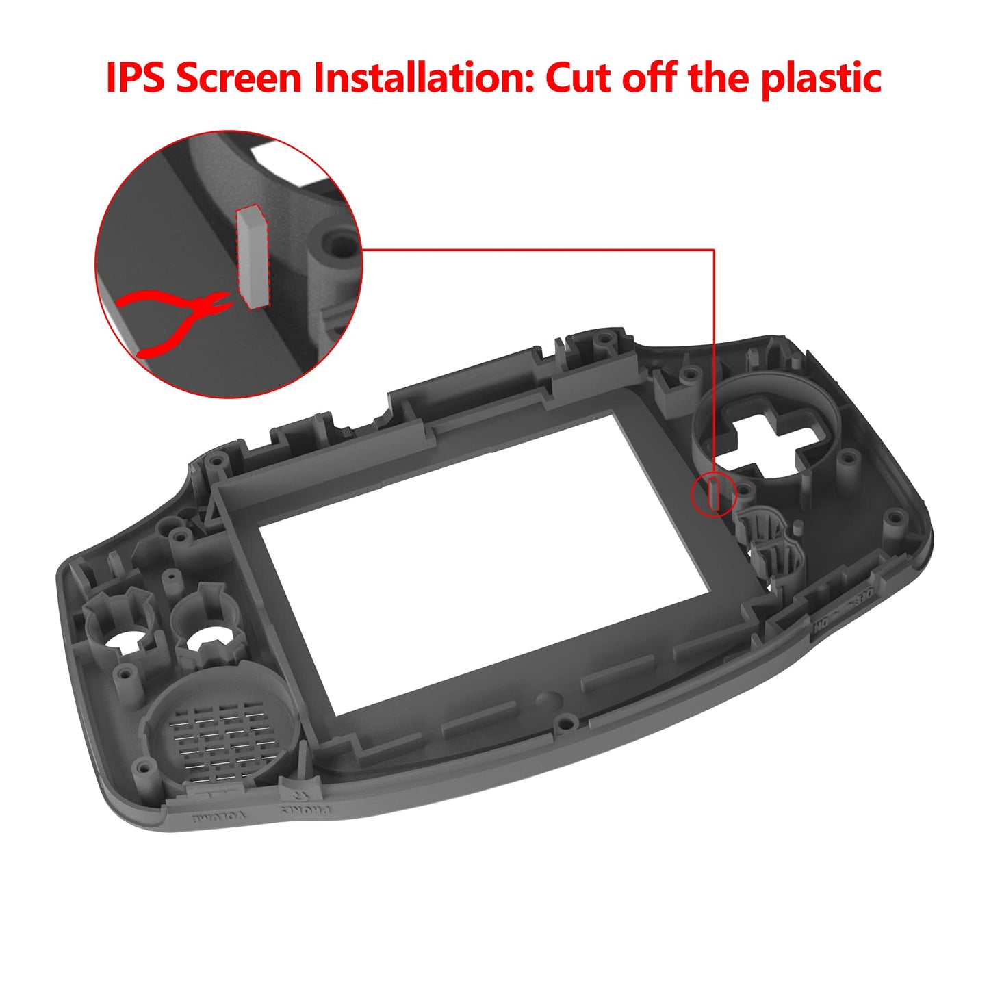 eXtremeRate IPS Ready Upgraded Carcasa para Gameboy Advance Funda Protector Placa Cubierta con Botones para GBA-Compatible con IPS & LCD Estándar-NO Incluye Consola & Pantalla IPS(Clásicos NES)