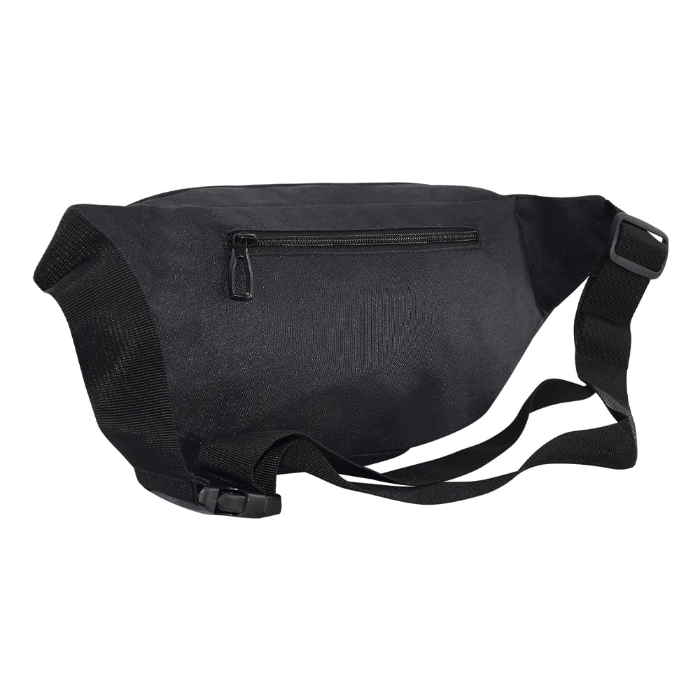 Cangurera Royal Swiss® Deportiva, Bolsa De Viaje con Cinta de Ajuste con Clip, Compartimiento Amplio, Riñoneras Deportivas de Hombres y Mujeres para Correr, Ciclismo y más. (Negro)