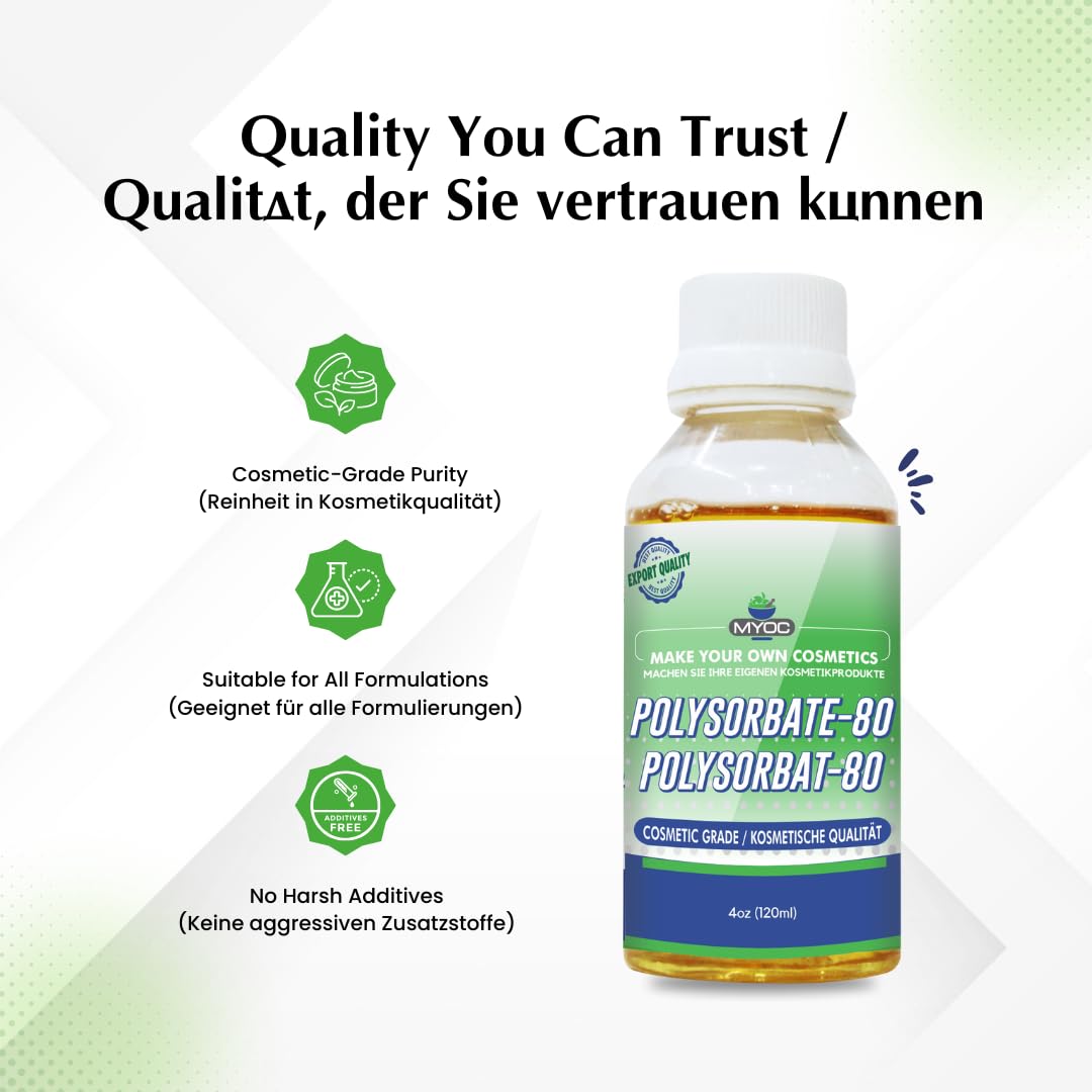 MYOC Polysorbate 80 liquid (4 Fl Oz (Pack of 1))