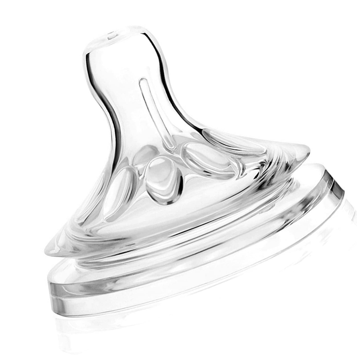 Tetinas de Biberón Silicona Transparente Equilibradas para Bebés de 6 a 12 Meses