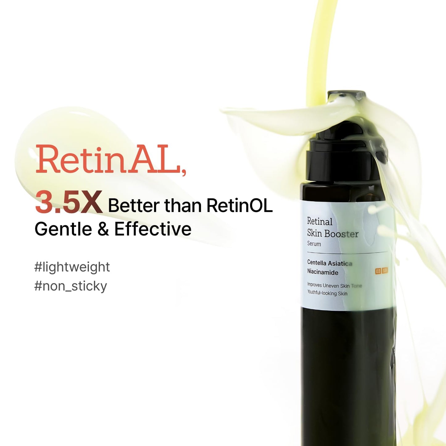 Suero potenciador de la piel de retina Suero avanzado de retinol para el rostro Suero facial hidratante y reafirmante para tono de piel irregular y líneas finas Brillo radiante y juvenil con