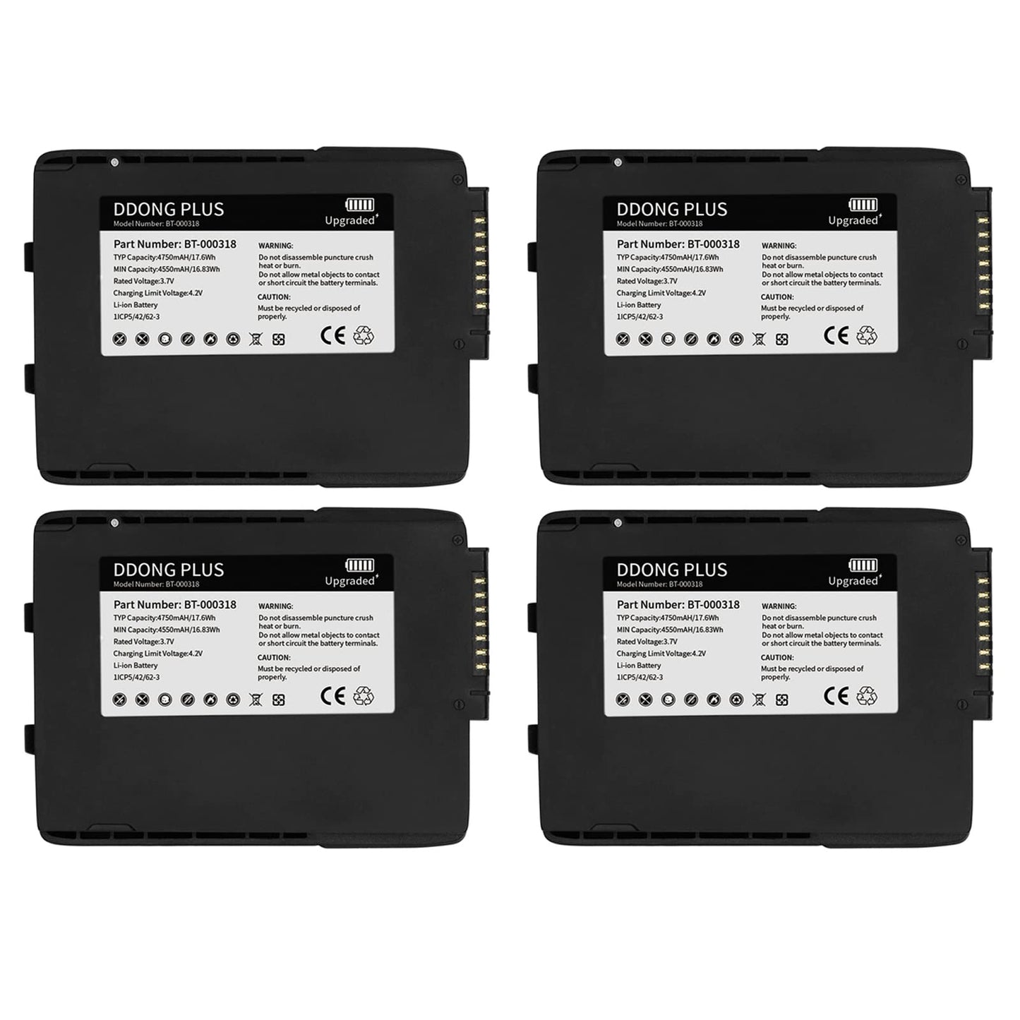BT-000318-01 Batería BT-000318 para Zebra Symbol Motorola TC70 TC77 TC700H TC77HL Touch Scanner Batería de repuesto TC700H-KC11ES TC700H-KC11ES-K1 TC700H-KC11ES-NA TC77HH L-7ME244 L-BG-NA Batería