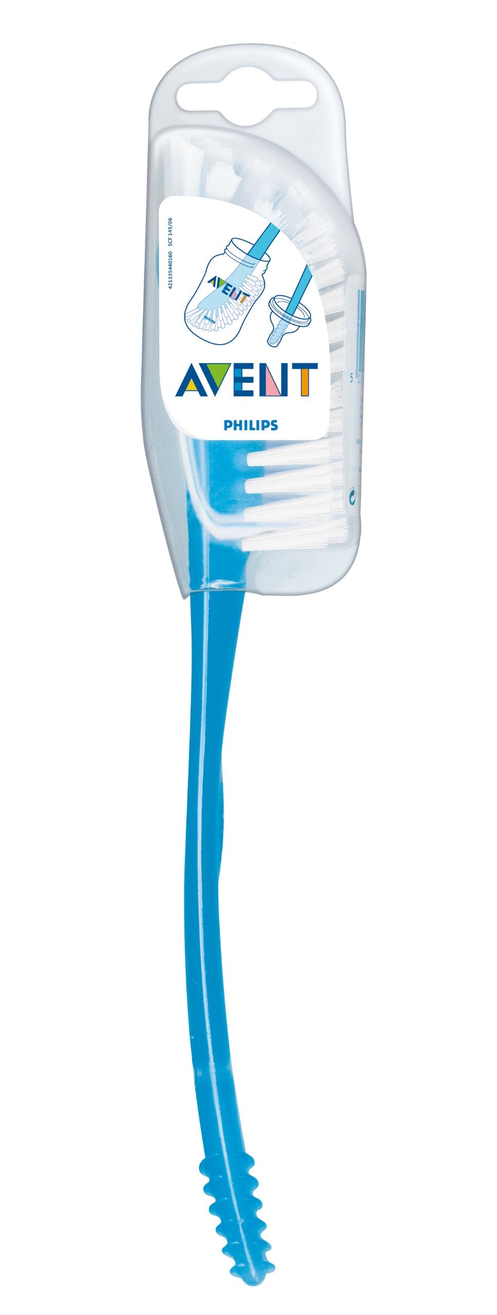 Philips Avent - Cepillo para biberón (1 unidad), color azul