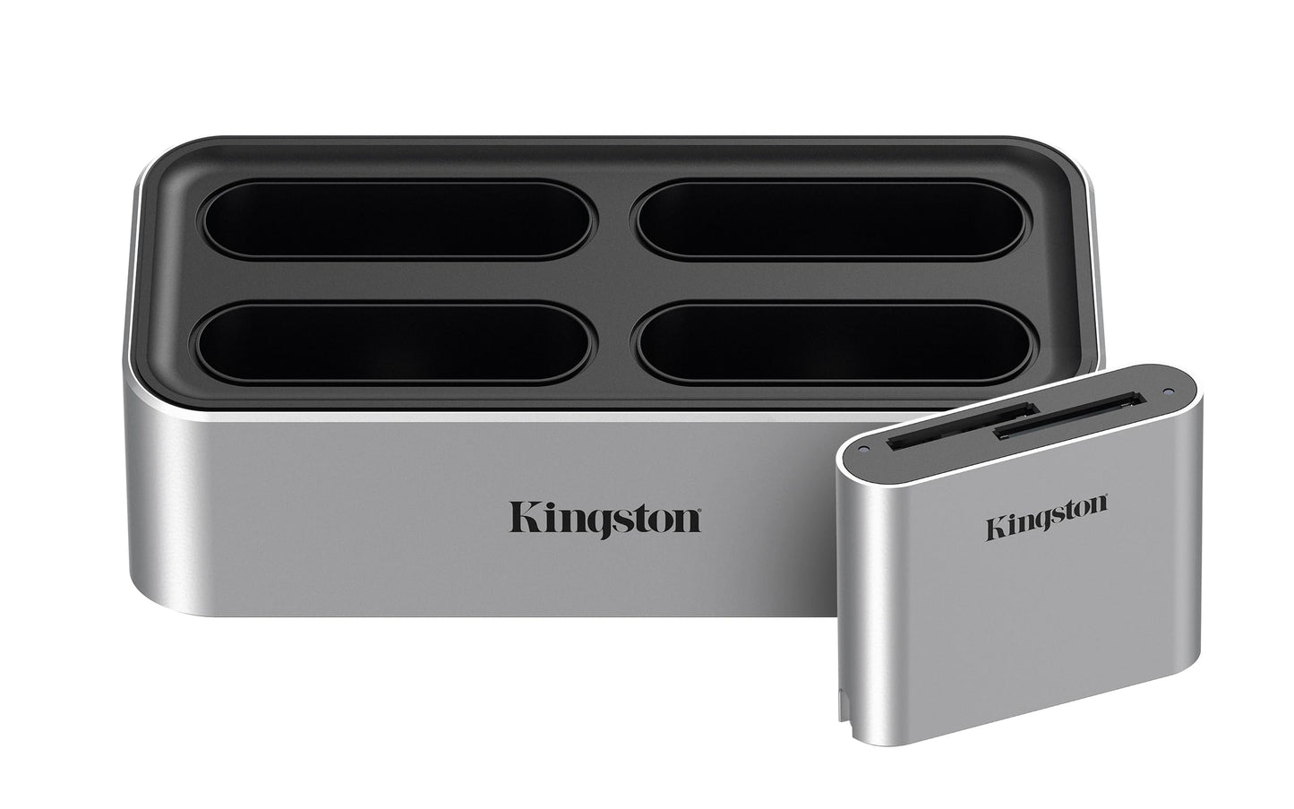 Kingston Lector Workflow Station, Interfaz: USB 3.2 Gen2, minihub USB 3.2 Gen1, Cable USB-C a USB-C, Adaptador De Corriente, SKU: WFS-S