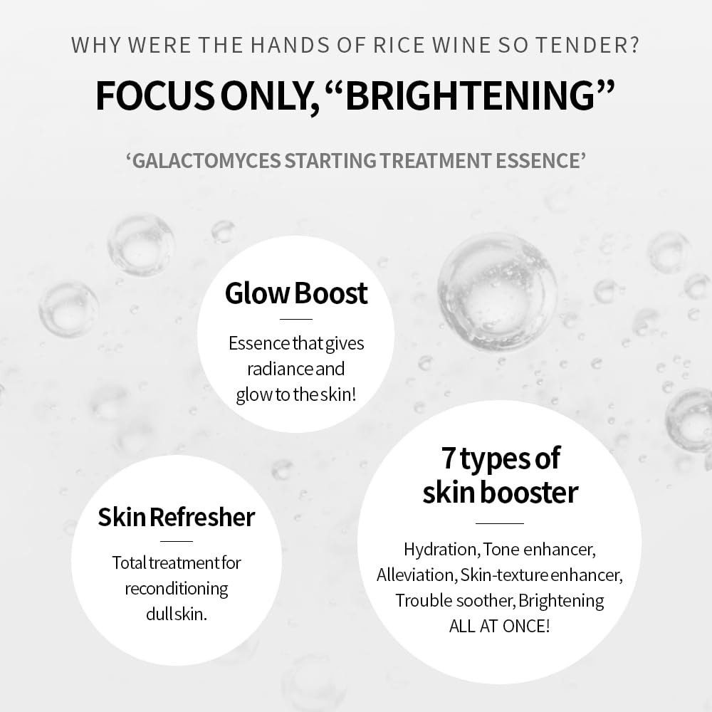SECRET KEY Starting Treatment Essence 5.24 fl.oz. (155ml) - Galactomyces Contained Antioxidant Moisturizing Boosting First Skin Care Step Essece, Nourushing and Anti-Aging Care with Enzyme